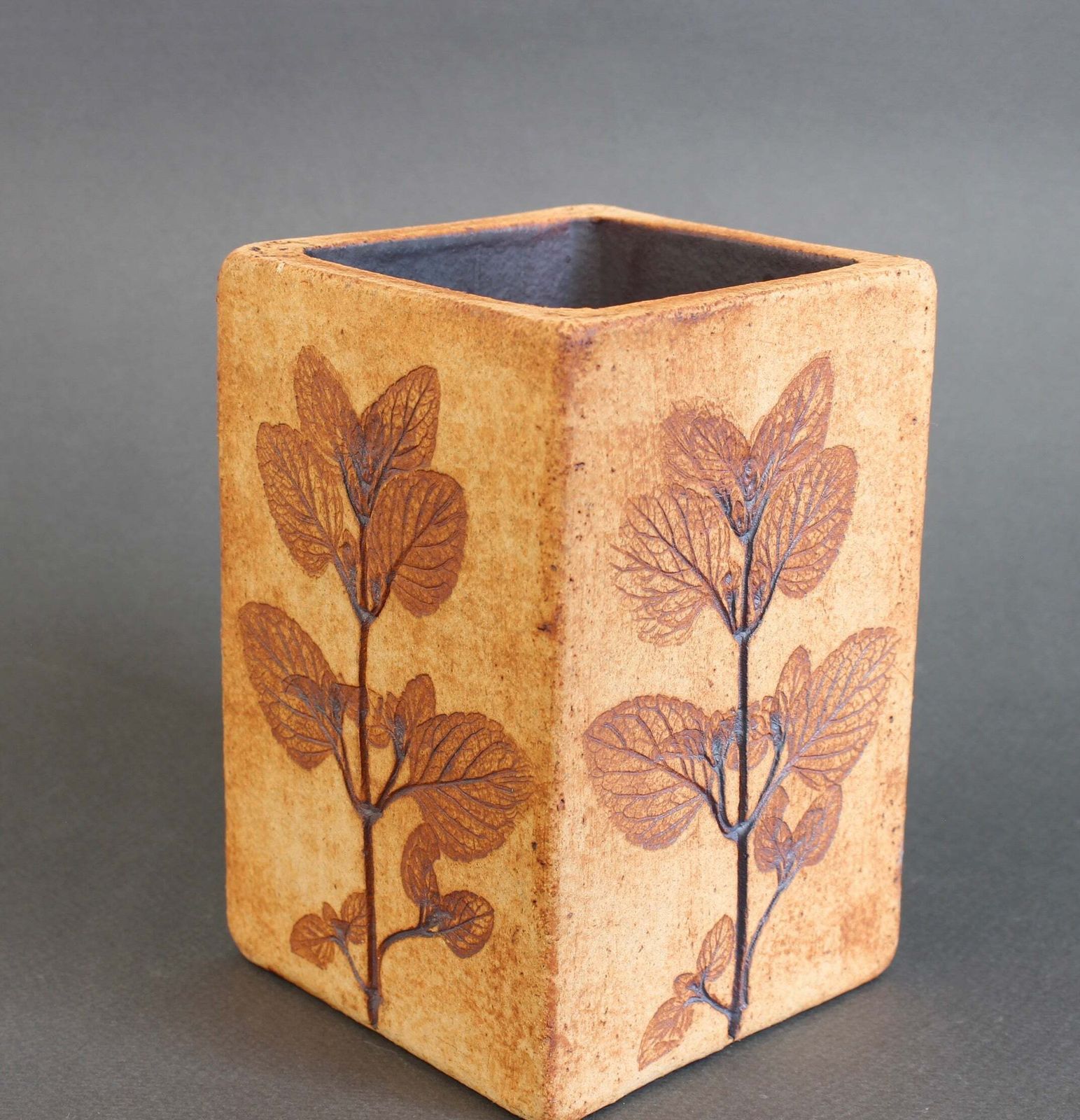 Vintage French Ceramic Vase By Raymonde Leduc (Circa 1970s) photo Home Decor