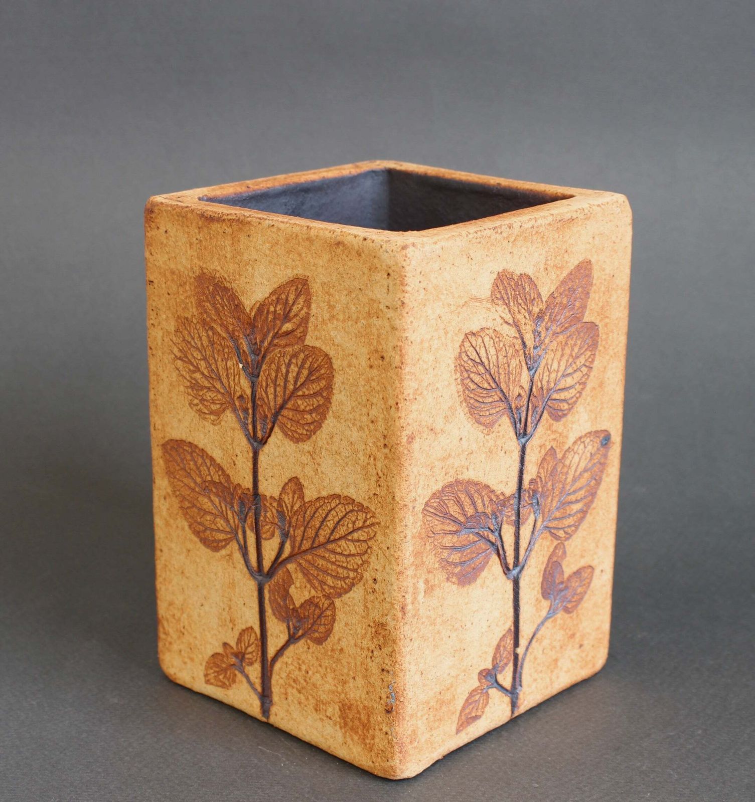 Vintage French Ceramic Vase By Raymonde Leduc (Circa 1970s) photo 420.0