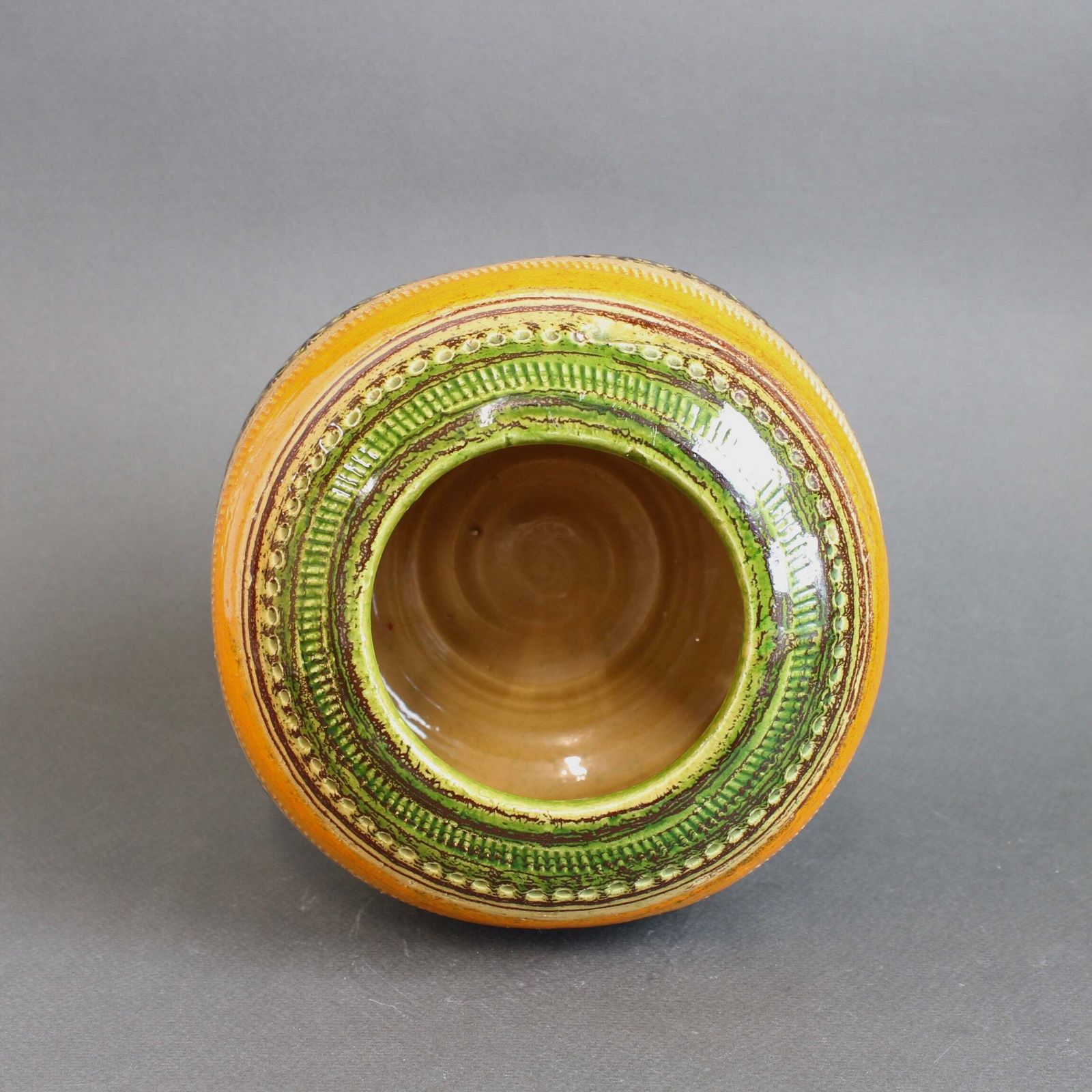 photo for sale Mid Century Italian Ceramic Vase By Aldo Londi For Bitossi (Circa 1960s)