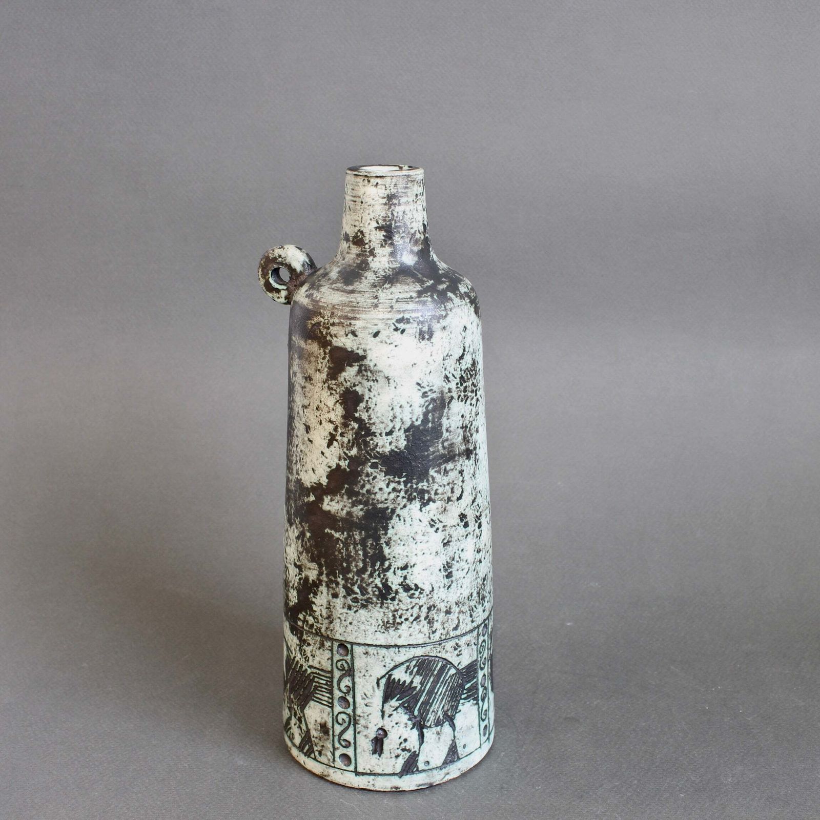 Mid Century French Ceramic Flower Vase By Jacques Blin (Circa 1960s) photo Home Decor
