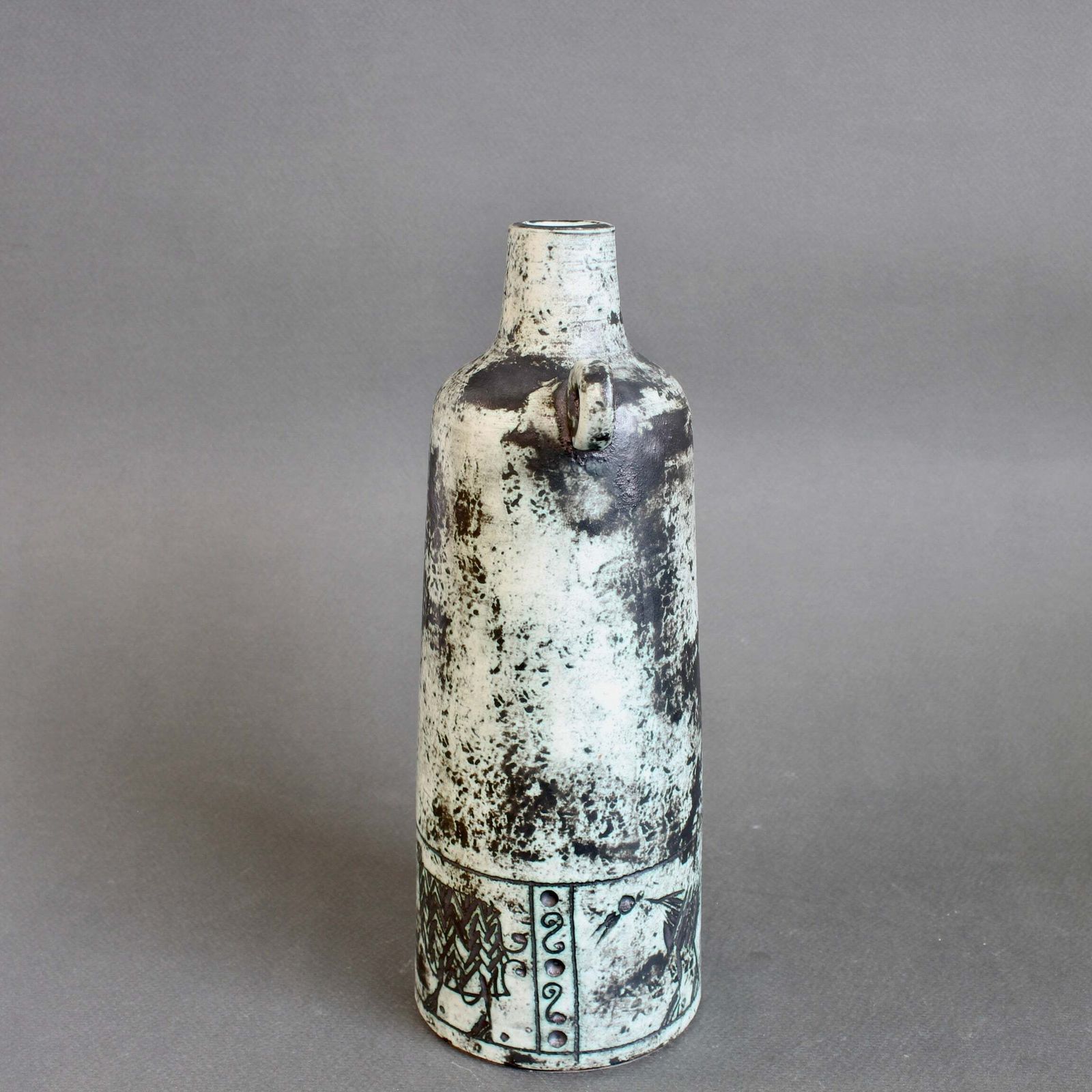 Mid Century French Ceramic Flower Vase By Jacques Blin (Circa 1960s) photo vinterior
