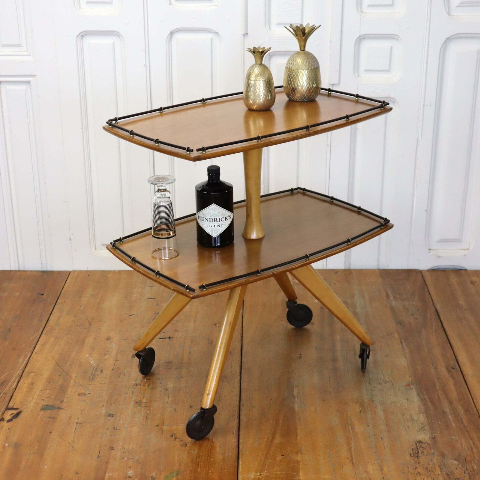 Mid Century Drinks Trolley Cart