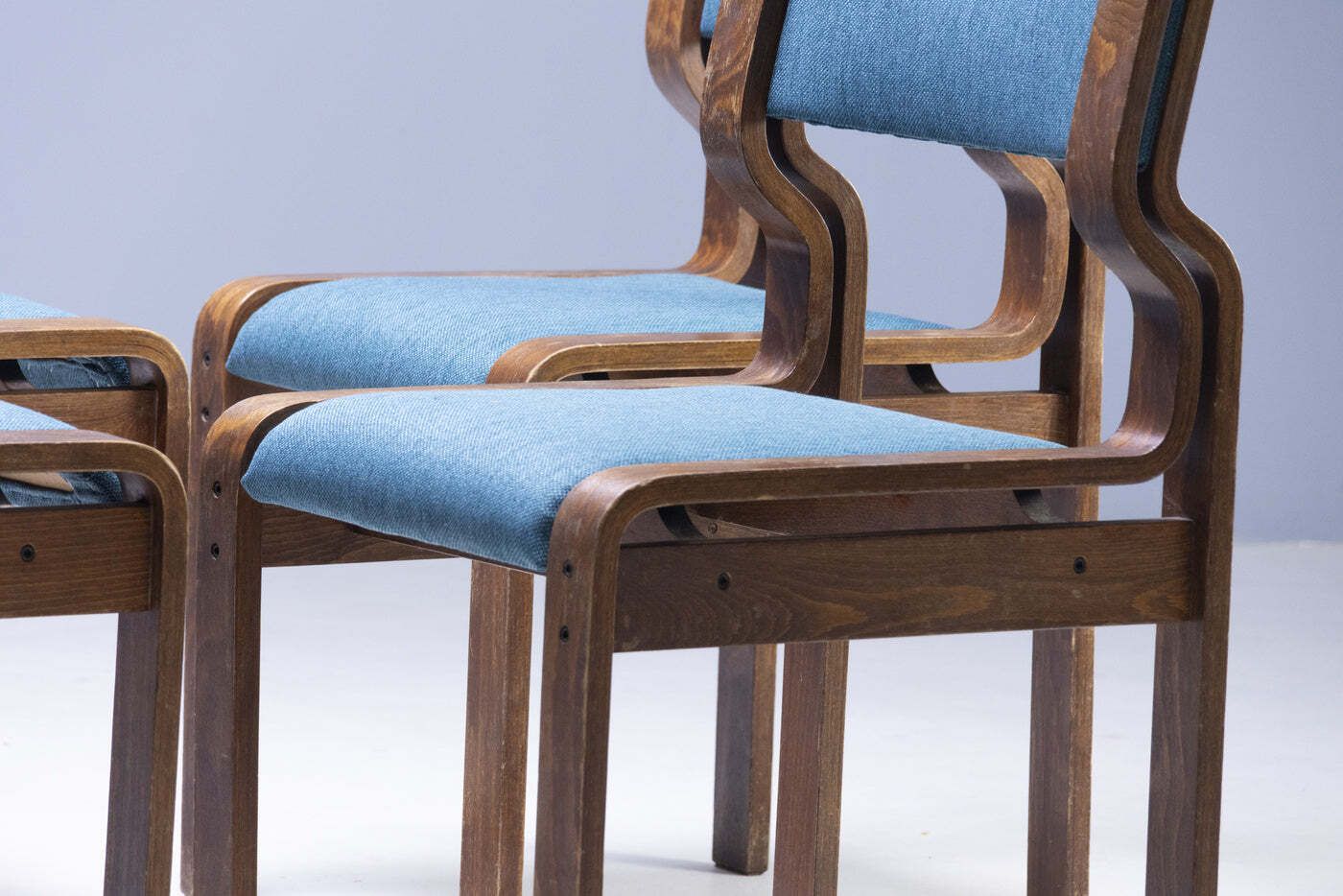 Set Of 4 Dining Chairs, Ludvík Volák, 1970s 1980s, Czechoslovakia photo for sale