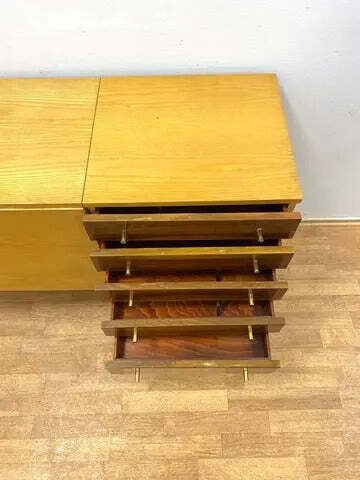 Mid Century Chest Of Drawers By Jitona, Czech Brussels Style, 1960s photo Furniture