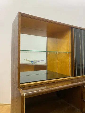 Mid Century Cabinet With Upper Section By Bohumil Landsman For Jitona, Czech Design, 1960s photo for sale