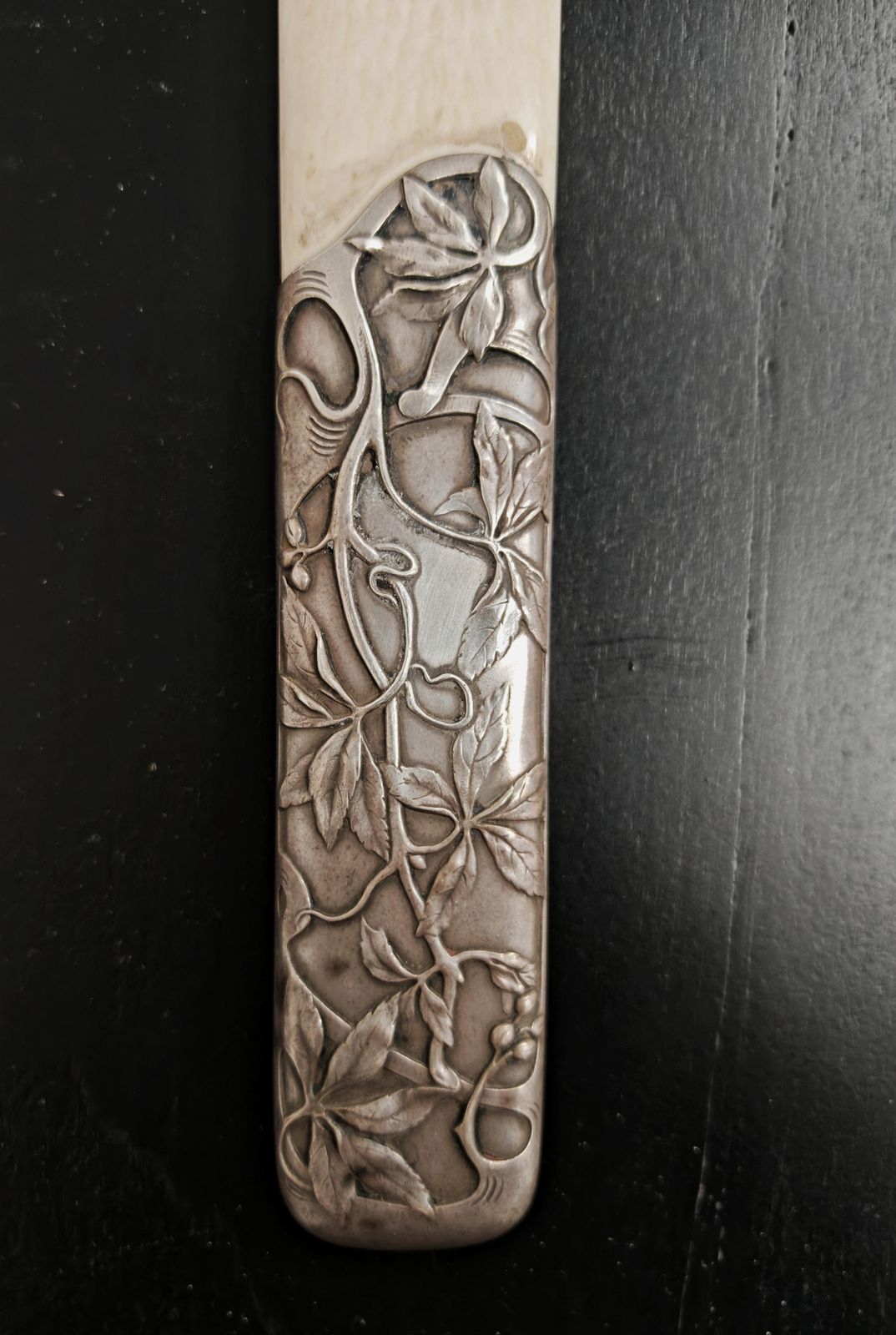 photo furniture Art Nouveau Letter Opener With Stunning Silver (Plated) Handle And Ivory Tip