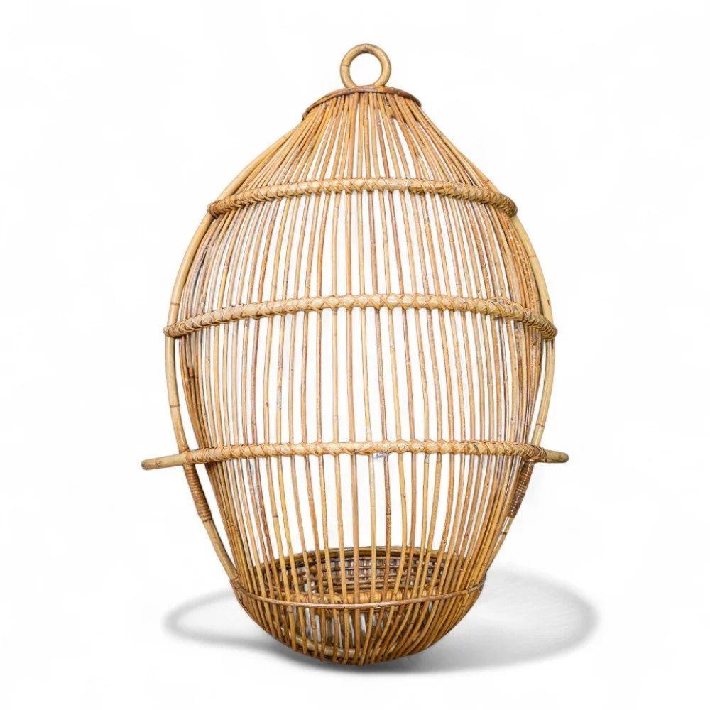 Bamboo And Rattan Hanging Egg Chair By Fratelli Castano photo furniture