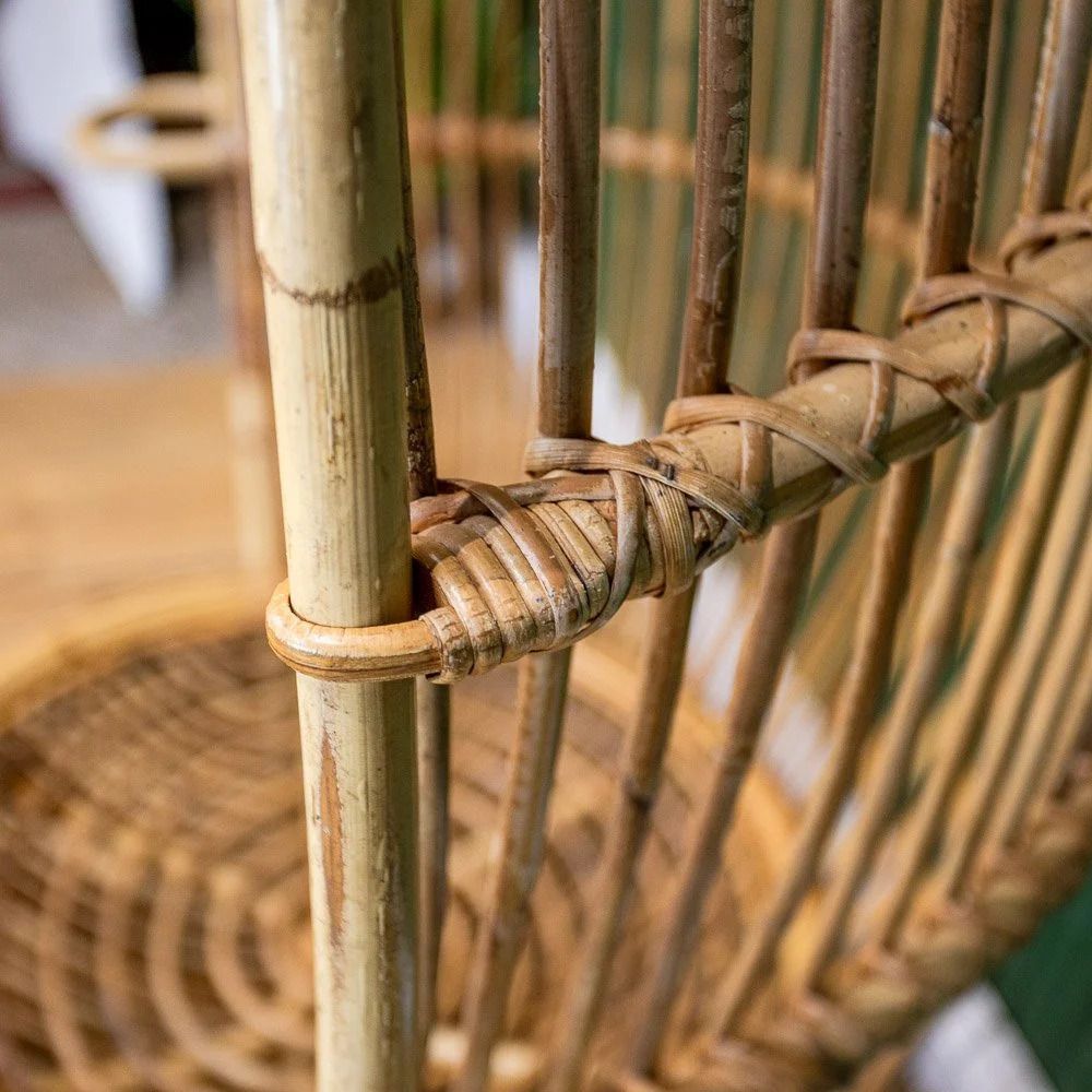 Bamboo And Rattan Hanging Egg Chair By Fratelli Castano photo buy