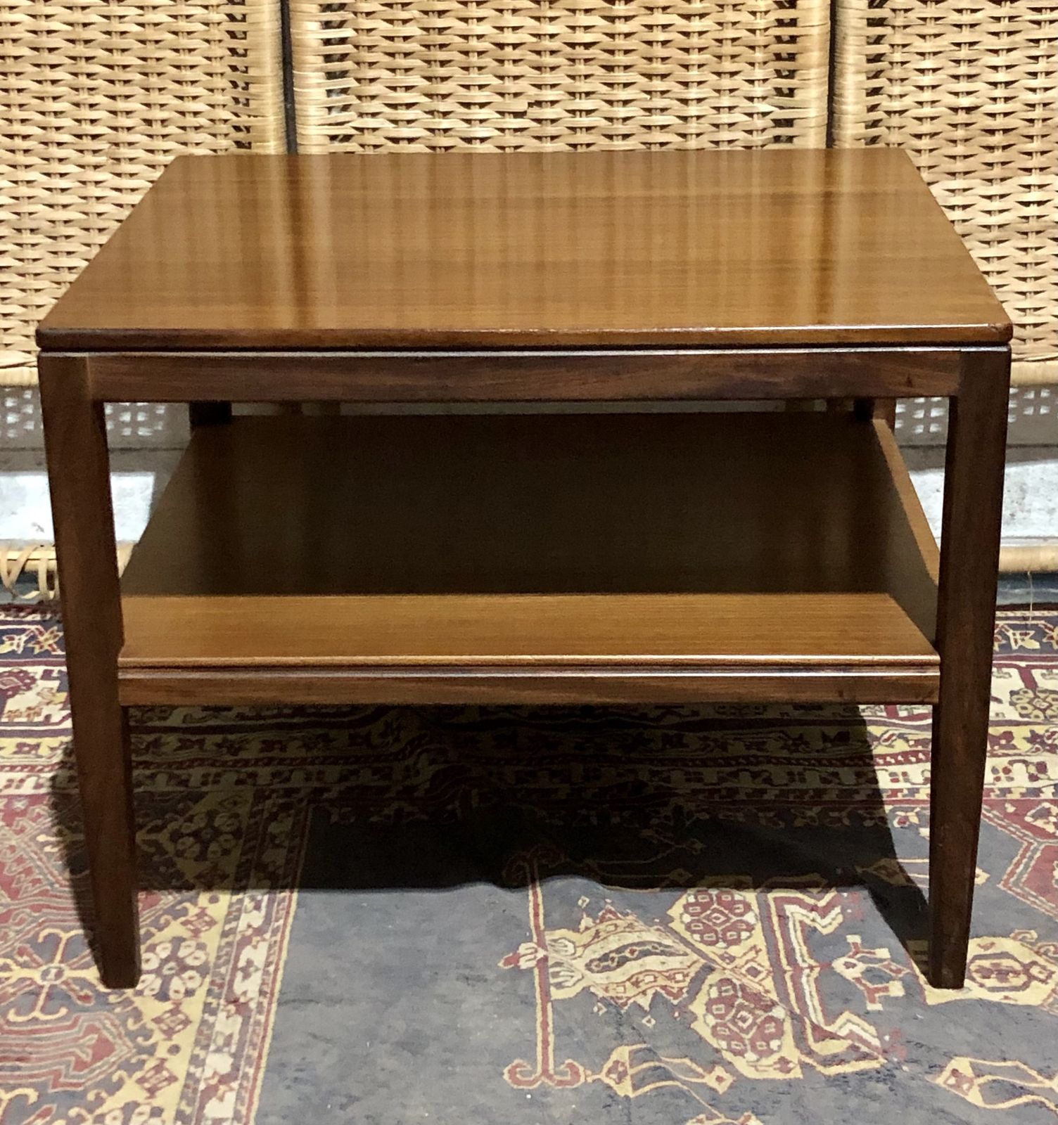 Handsome Teak Retro Coffee Table photo vintage