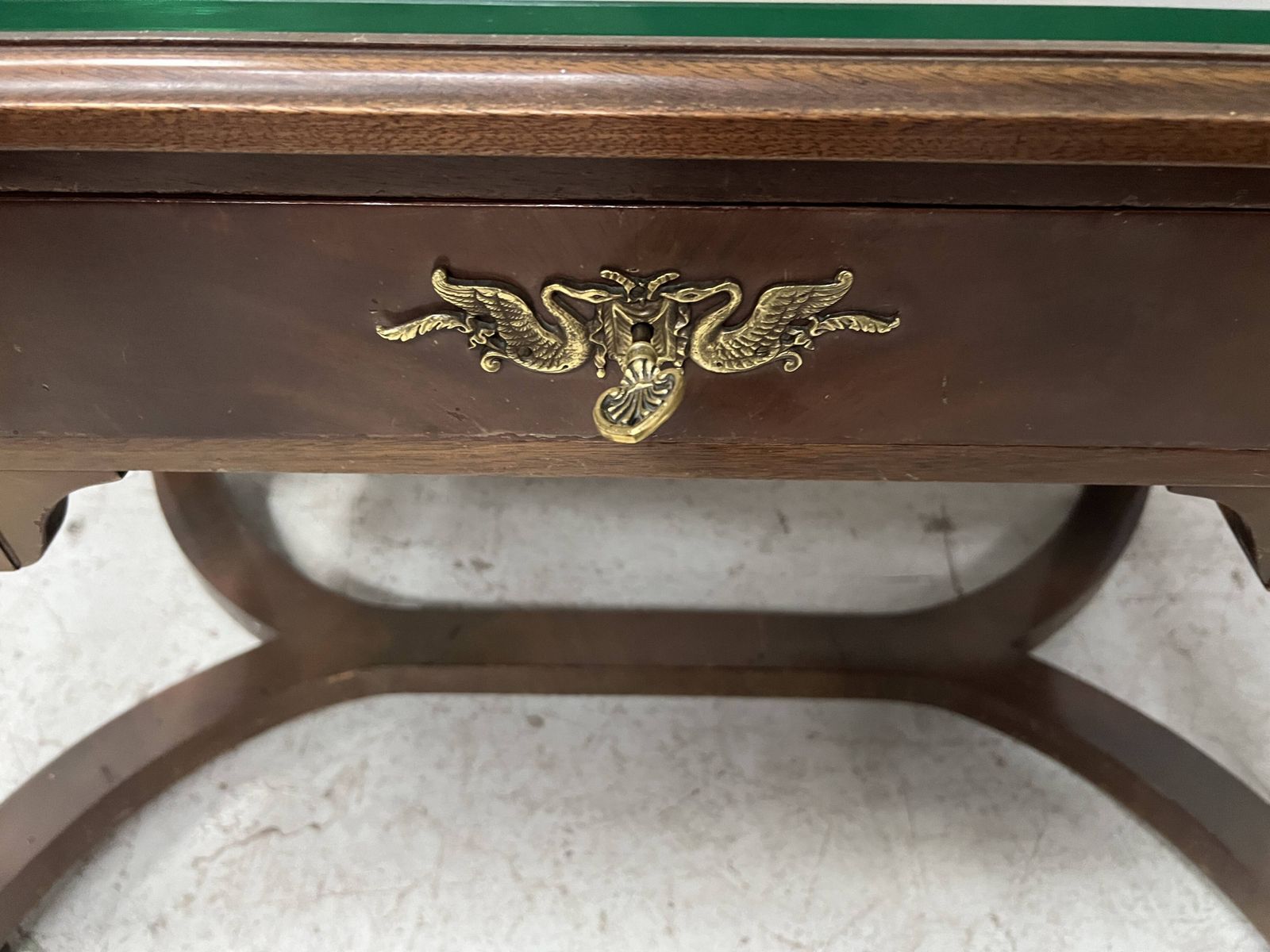 Empire Style Desk In Mahogany And Veneer, 20th Century photo for sale