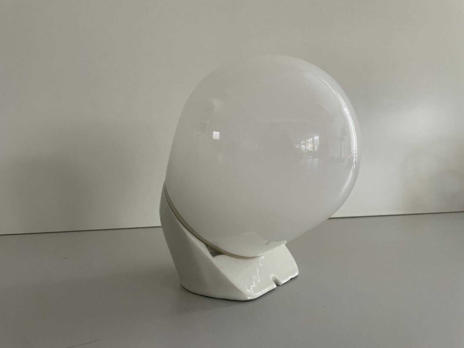 photo buy Opaline Glass & Porcelain Pair Of Bathroom Wall Lights By Wilhelm Wagenfeld For Lindner, 1940s, Germany
