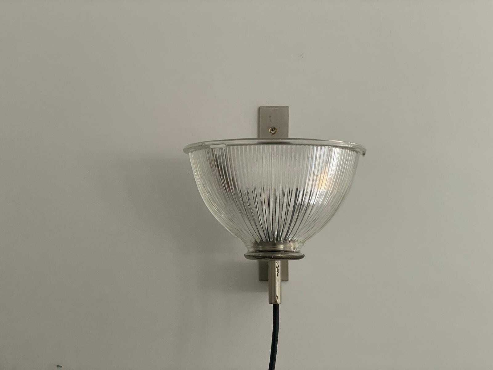 Italian Design Thick Art Glass Pair Of Sconces, In Style Of Ignazio Gardella, 1960s, Italy photo 2397.0