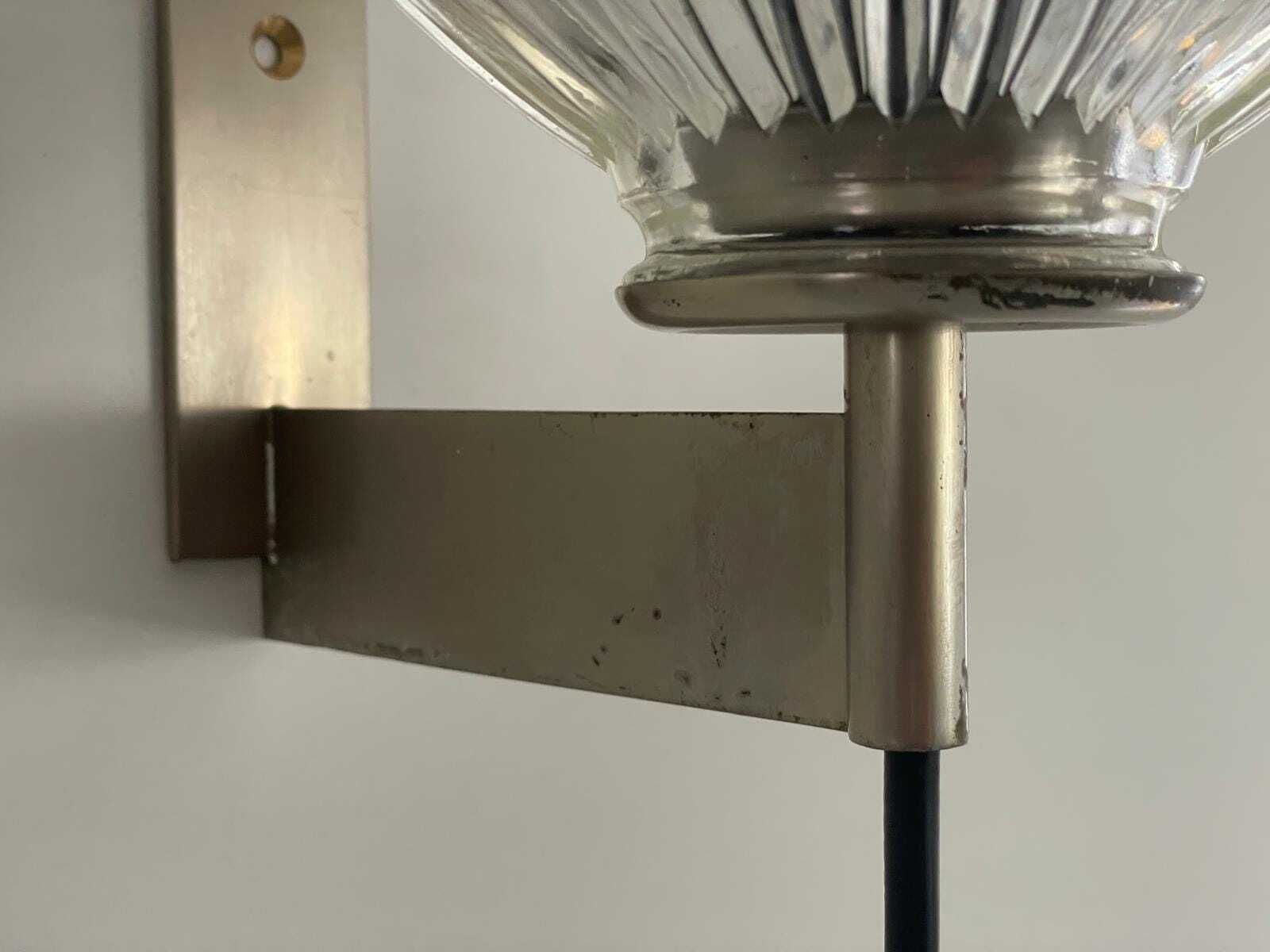 Lighting Italian Design Thick Art Glass Pair Of Sconces, In Style Of Ignazio Gardella, 1960s, Italy photo