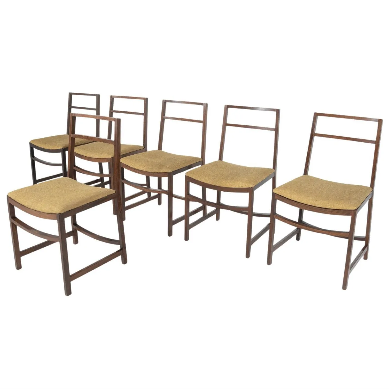 Set Of 6 Mid Century Modern Dining Chairs By Renato Venturi For Mim, 1950s