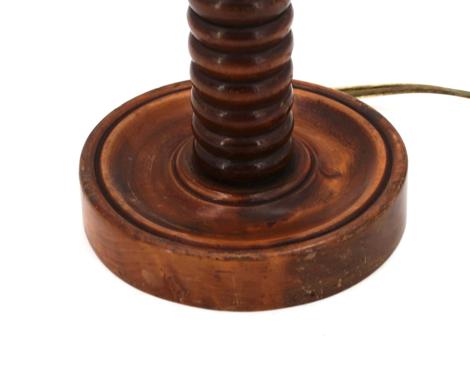 French Wooden Table Lamp By Charles Dudouyt, 1940s / Column, Brancusi Style, Dark Wood, Cottage, Architecture photo furniture