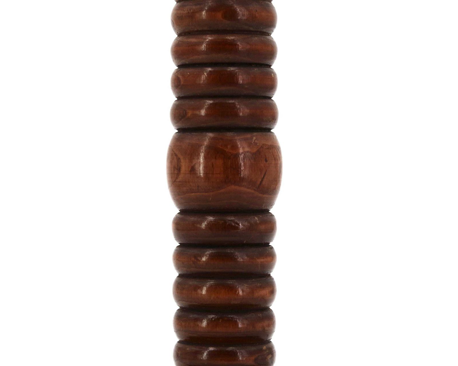 French Wooden Table Lamp By Charles Dudouyt, 1940s / Column, Brancusi Style, Dark Wood, Cottage, Architecture photo for sale