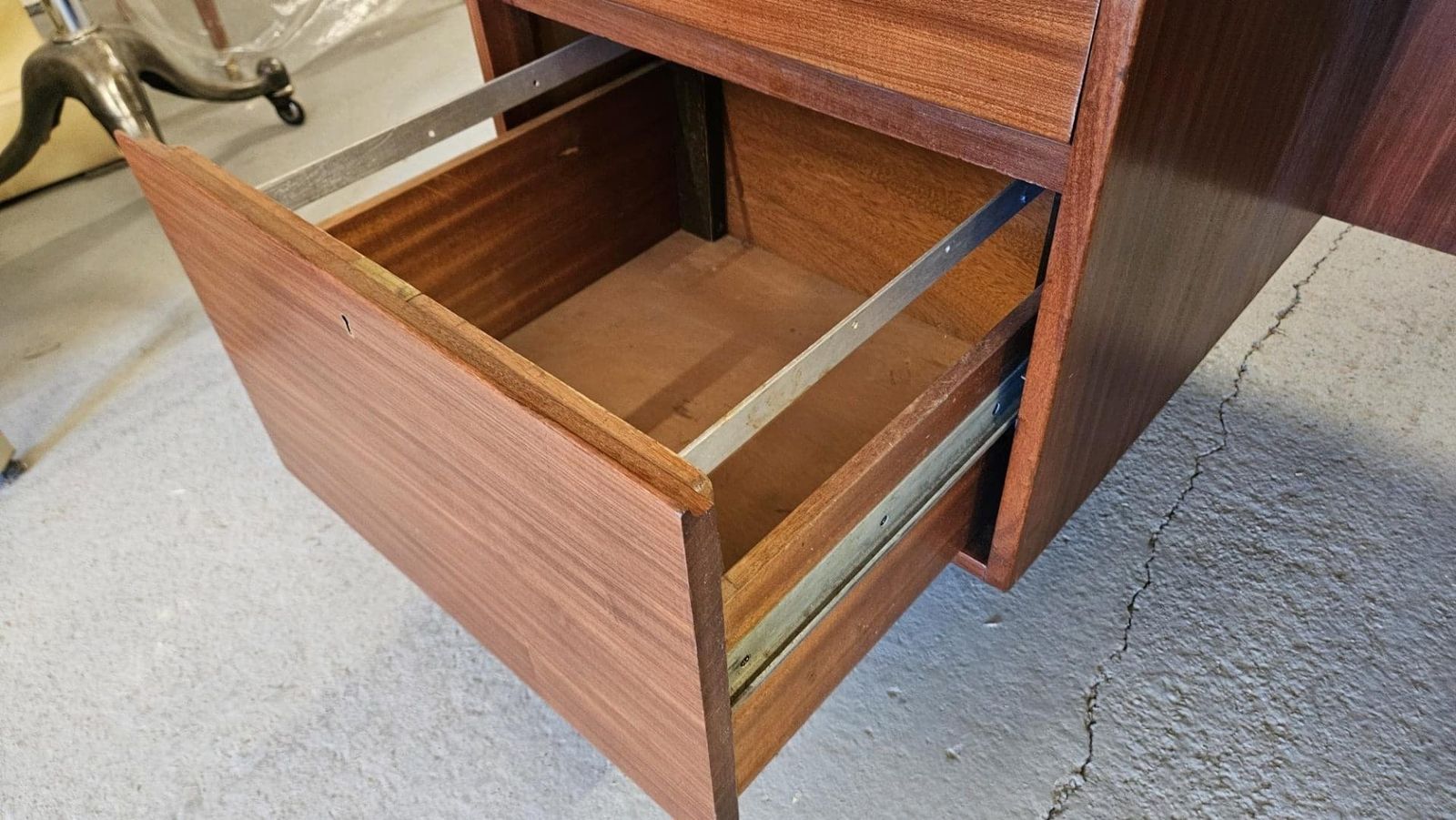 1850.0 Large Danish Mid Century Teak Desk photo