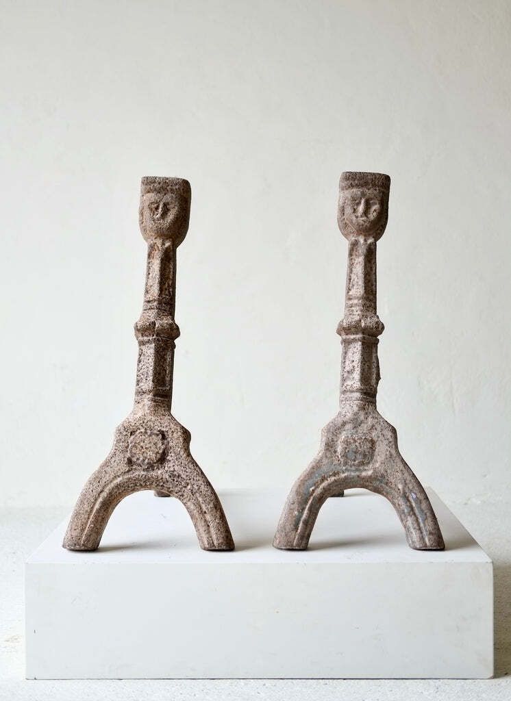 Pair Of 15th Century French Gothic Andirons photo vinterior