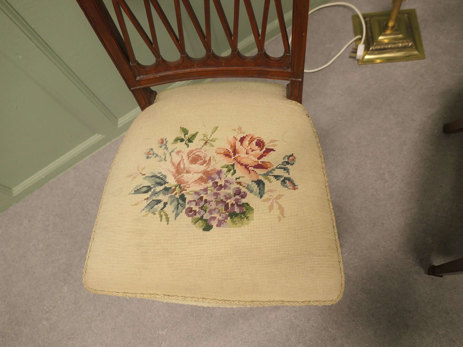 A Pair Of Arts And Crafts Walnut Hall Chairs photo for sale