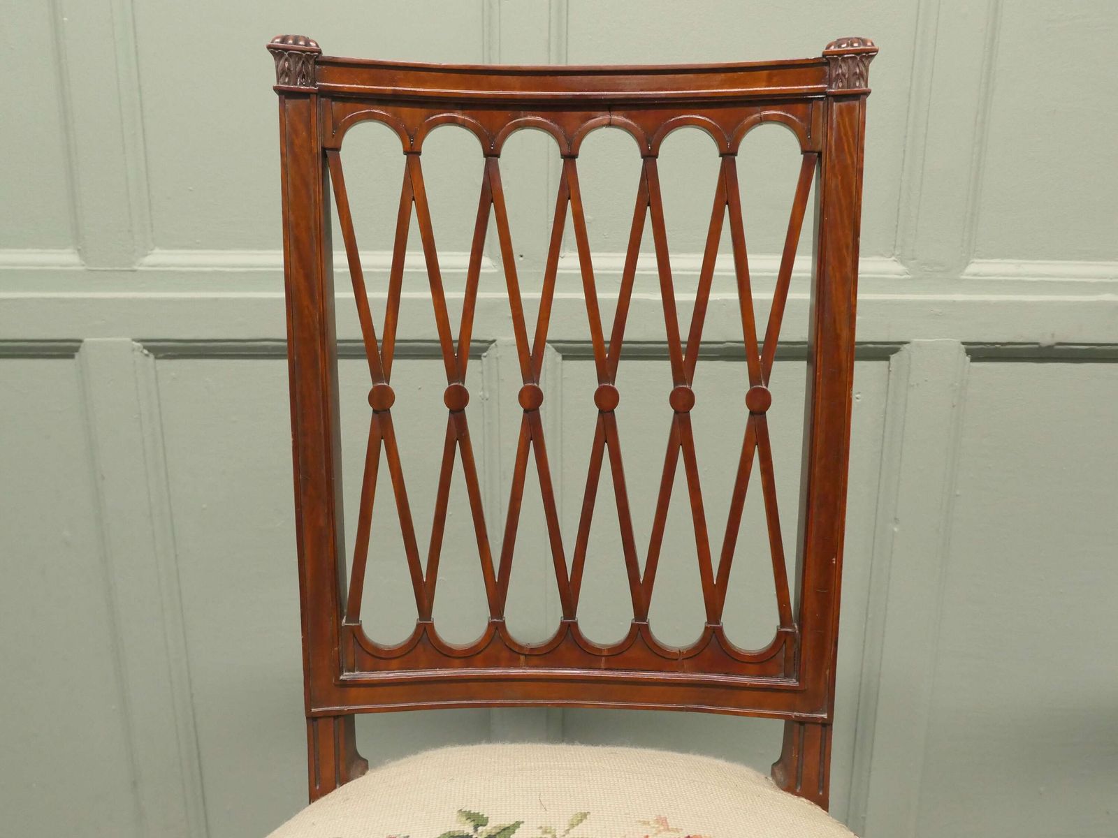 A Pair Of Arts And Crafts Walnut Hall Chairs photo buy