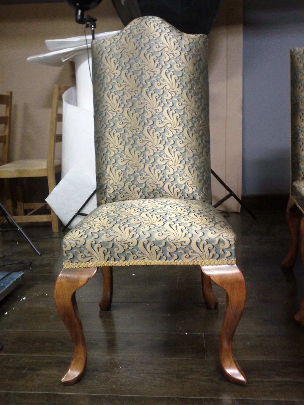 Gorgeous Queen Anne Style Chair, Cherry Wood. Handmade.