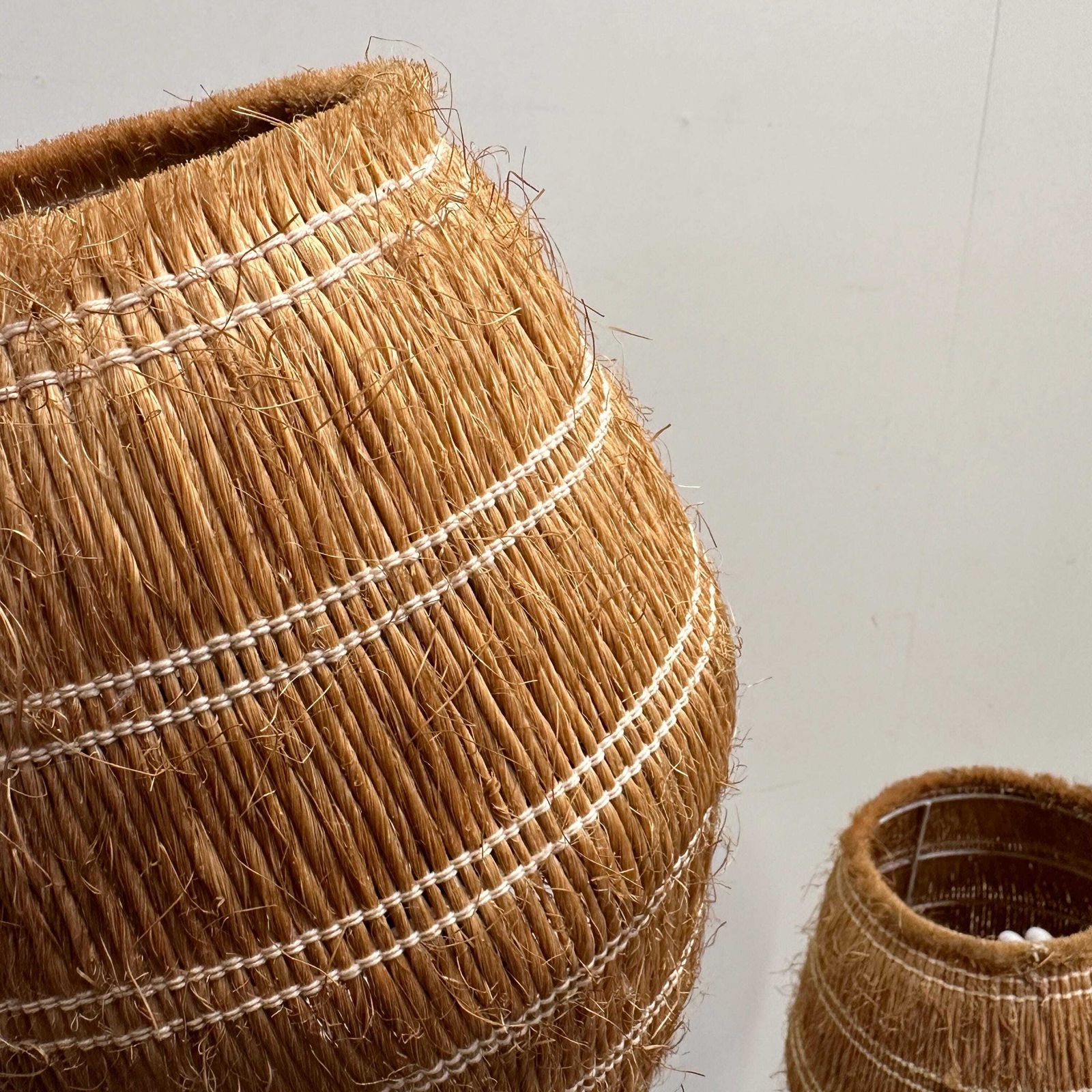 Louis Sognot Rattan And Wicker Floor Lamp, France, 1960s photo buy