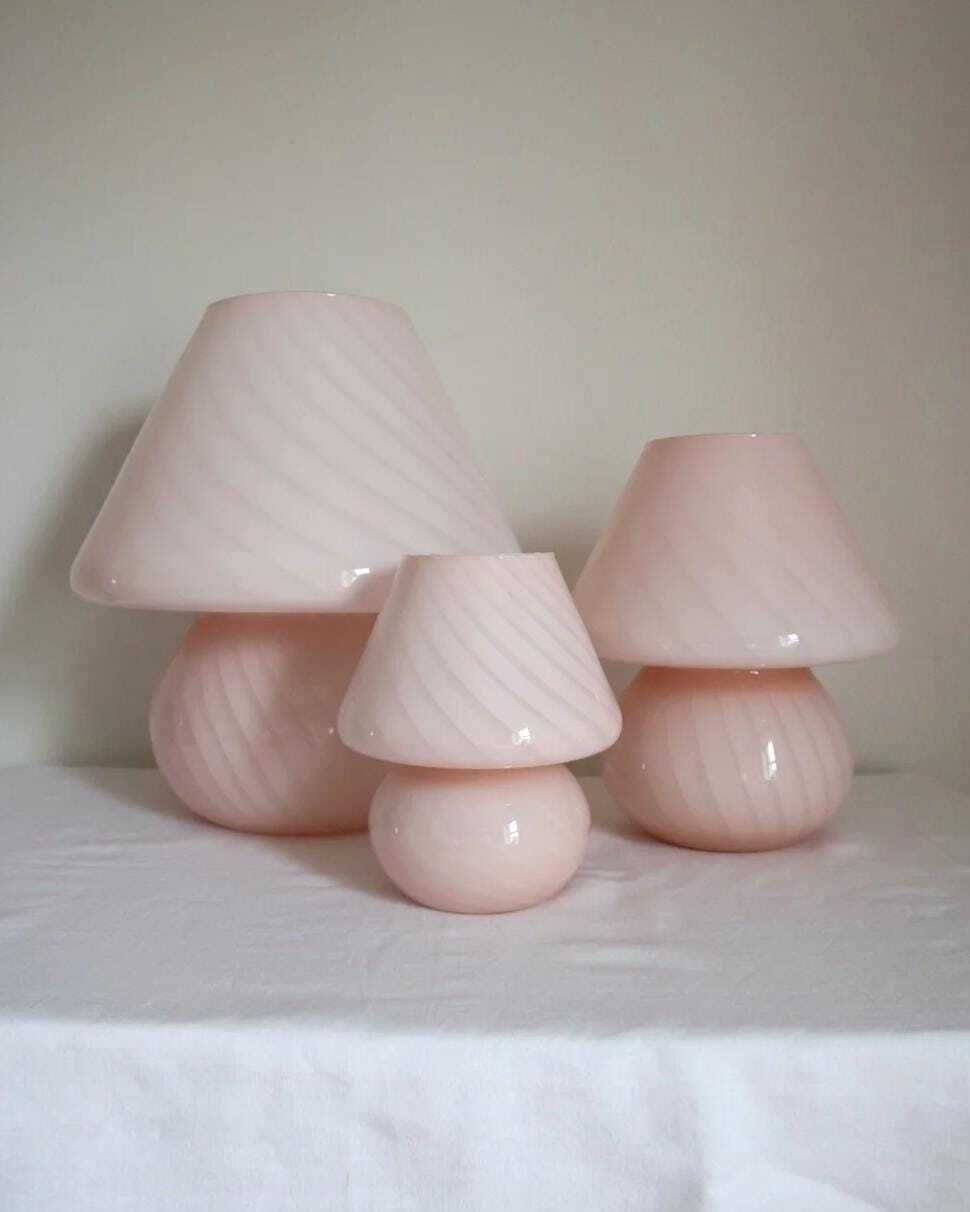 Trio Of Italian Murano Glass Lamps
