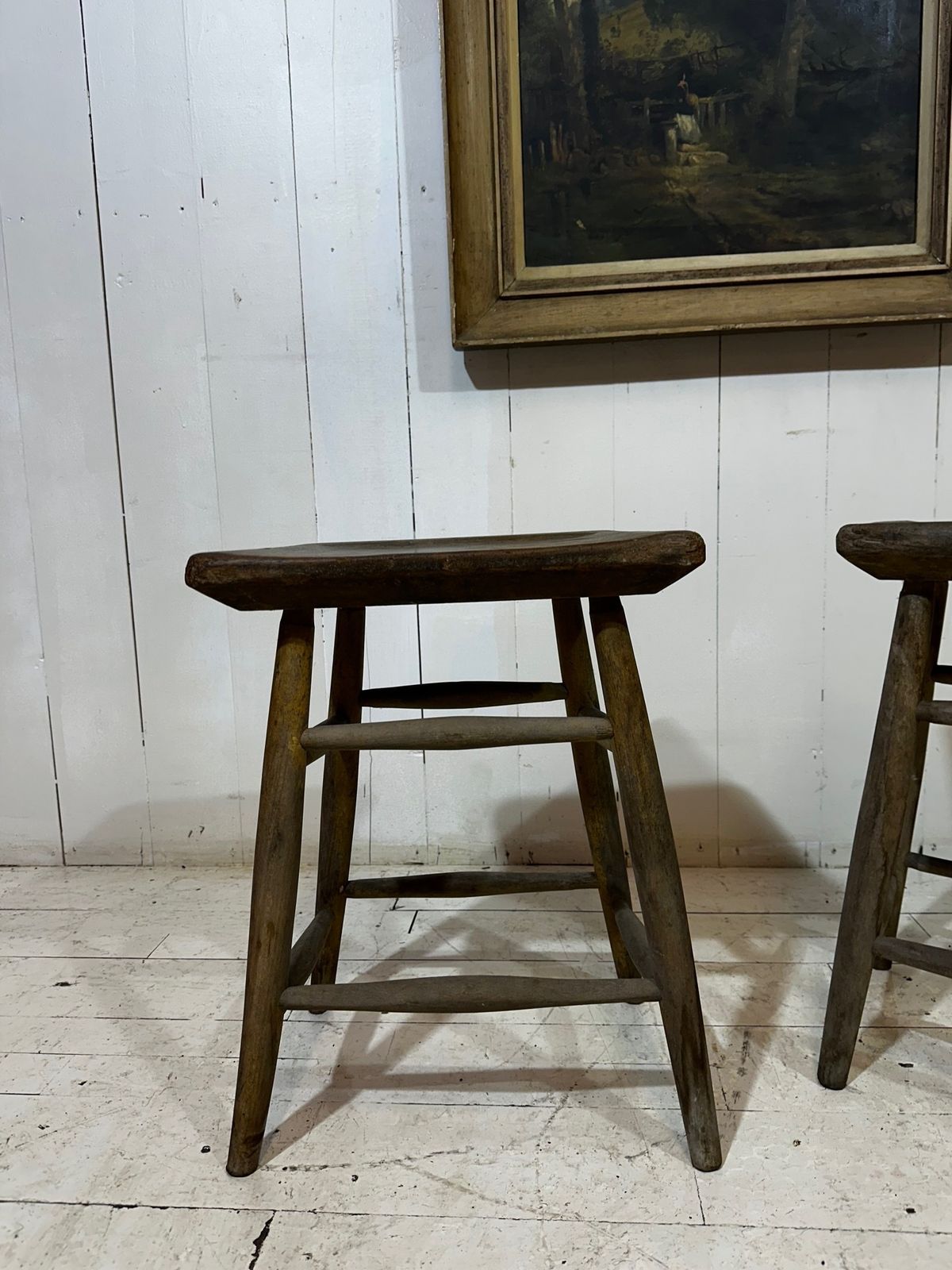 Victorian Pitch Pine Handcrafted Milking Stool photo furniture