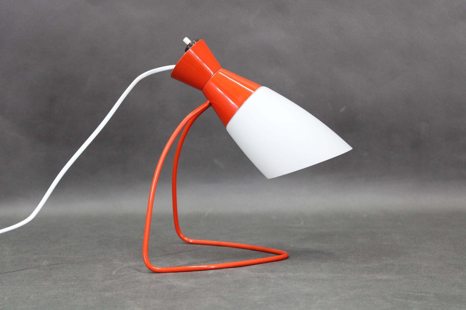 1960s Red Table Lamp By Josef Hurka For Napako, Czechoslovakia photo vinterior