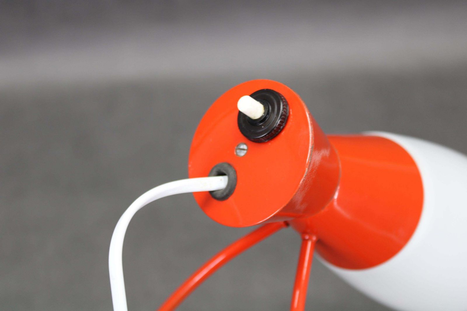 photo for sale 1960s Red Table Lamp By Josef Hurka For Napako, Czechoslovakia