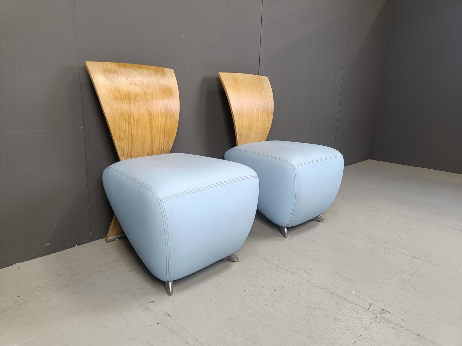 Pair Of Bobo Lounge Chairs By Dietmar Scharping For Dauphin, 2000s photo buy