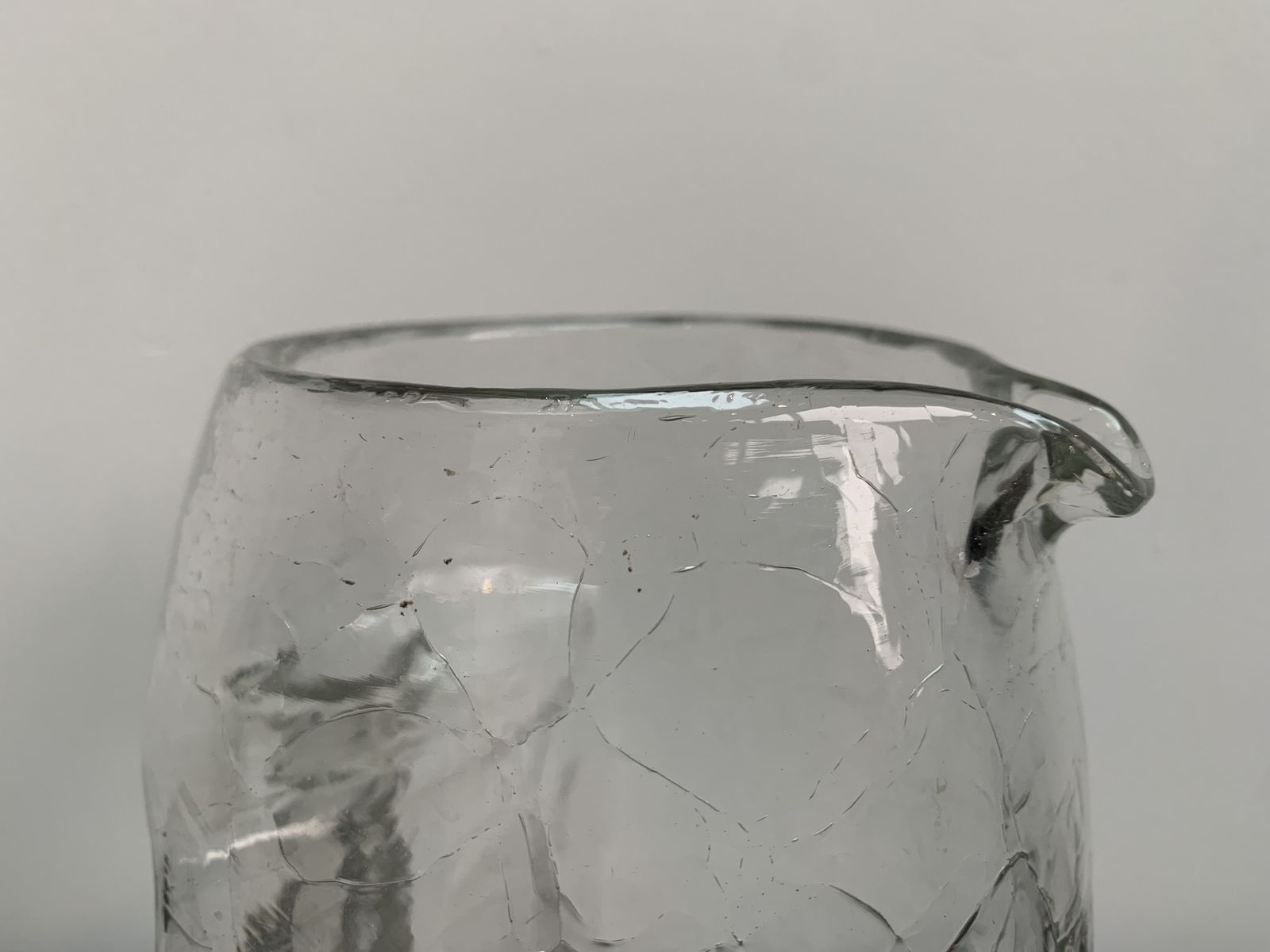 Exceptional Crackle Glass Jug Or Pitcher Designed By Koloman Moser (1868 1918) For Loetz Circa 1905 photo vinterior