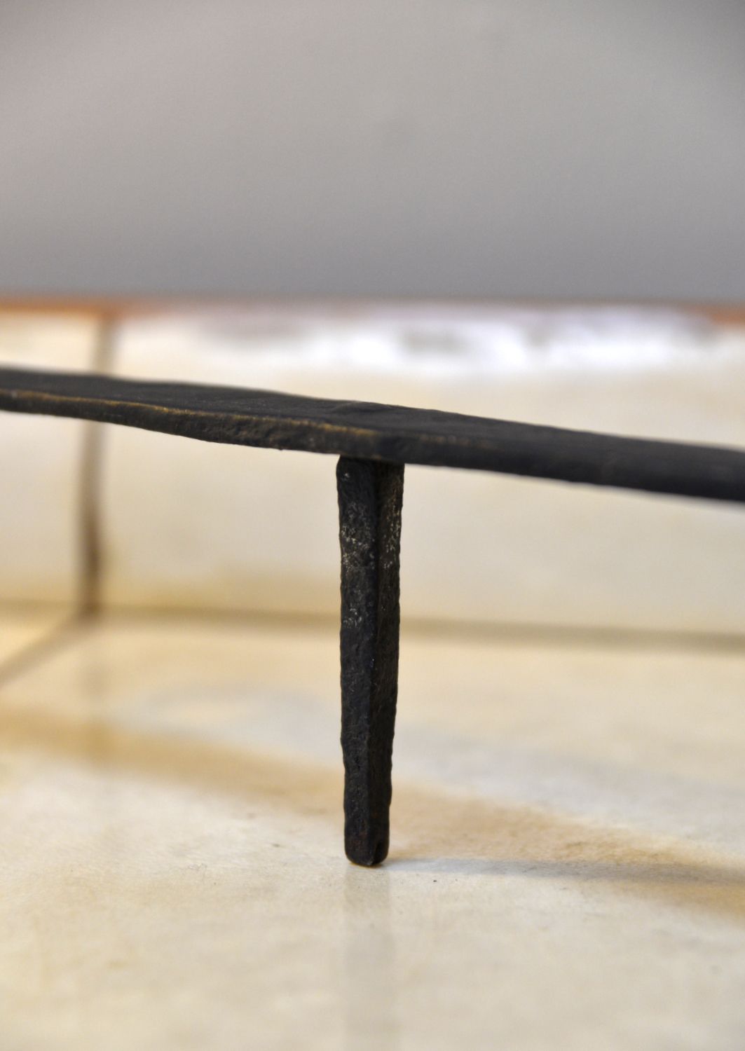 photo vinterior Georgian Fireside Down Hearth Skillet Brass Copper Cast Iron Pan English C1810