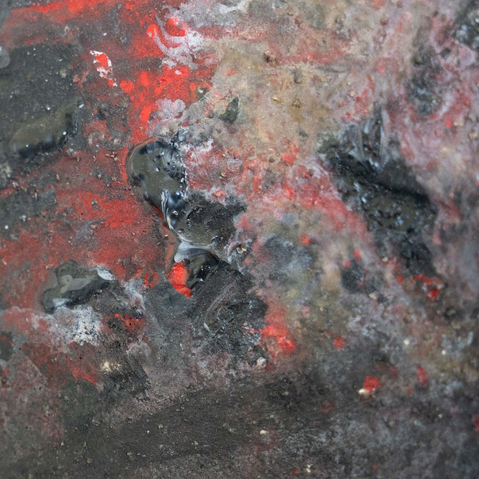 Abstract Expressionist Composition – Original Mixed Media On Canvas photo Art