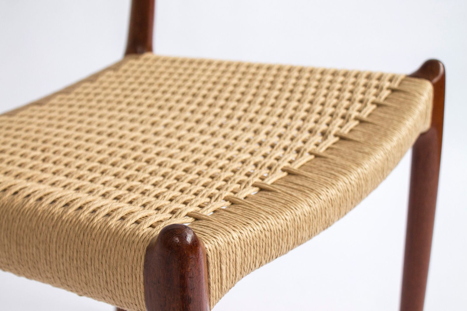 1 Of 8 Niels Møller Model 78 Chair – Danish Teak Dining Chair, Mid Century Modern Design, 1960s, Newly Woven Danish Cord photo Furniture