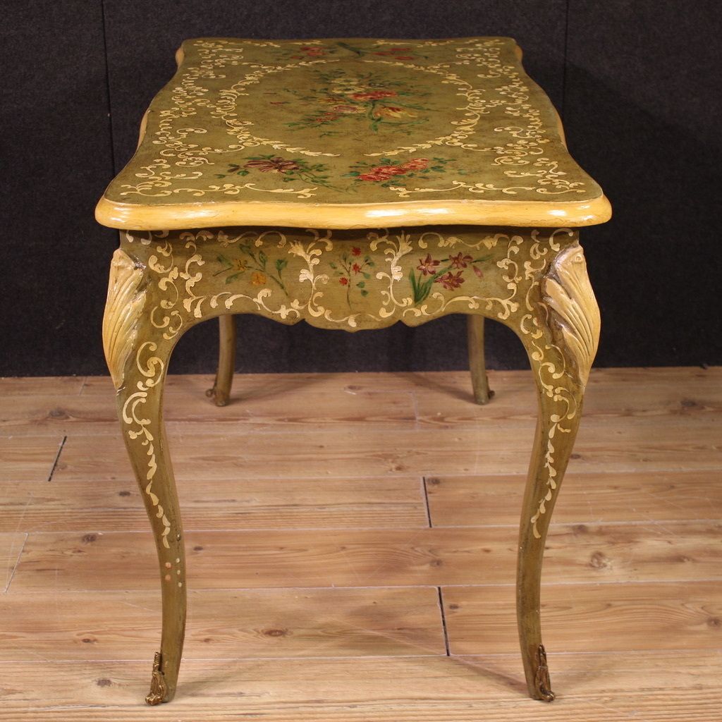 20th Century French Lacquered And Painted Writing Desk photo furniture