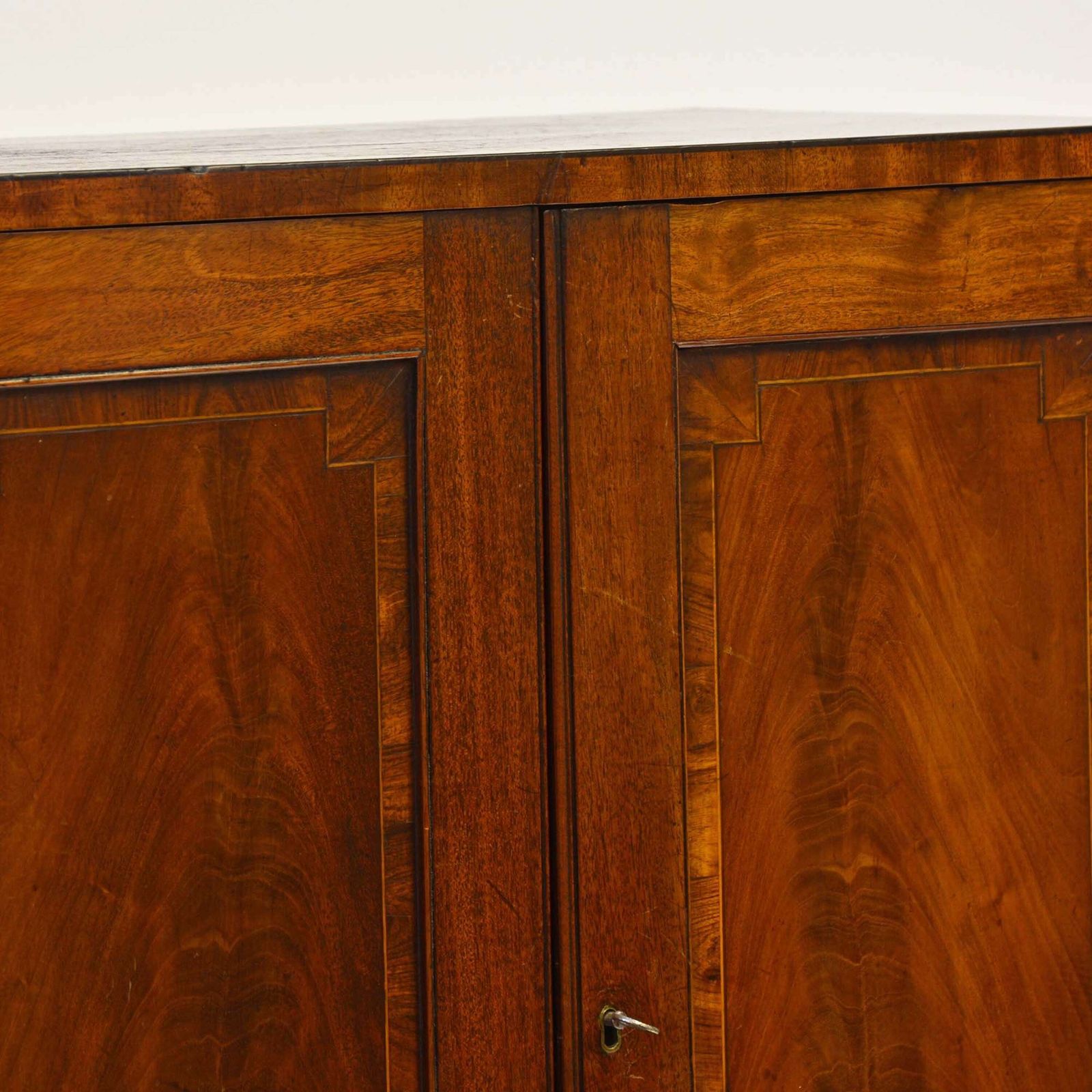 Small Sheraton Mahogany Collector's Cabinet On Stand photo vinterior