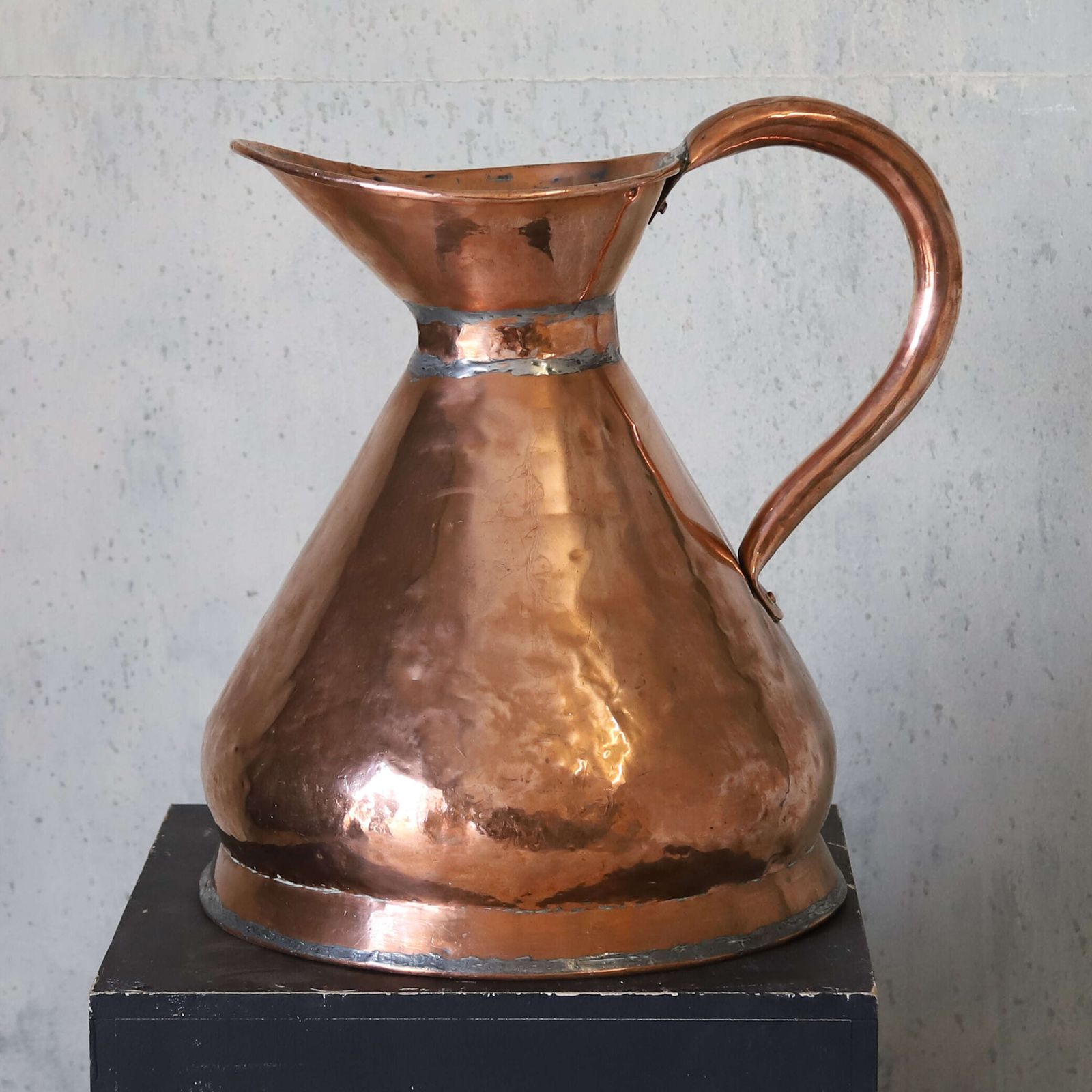 Authentic Georgian Period Large Scale Country House Copper Dairy Jug   Stamped 5 Gallons photo for sale