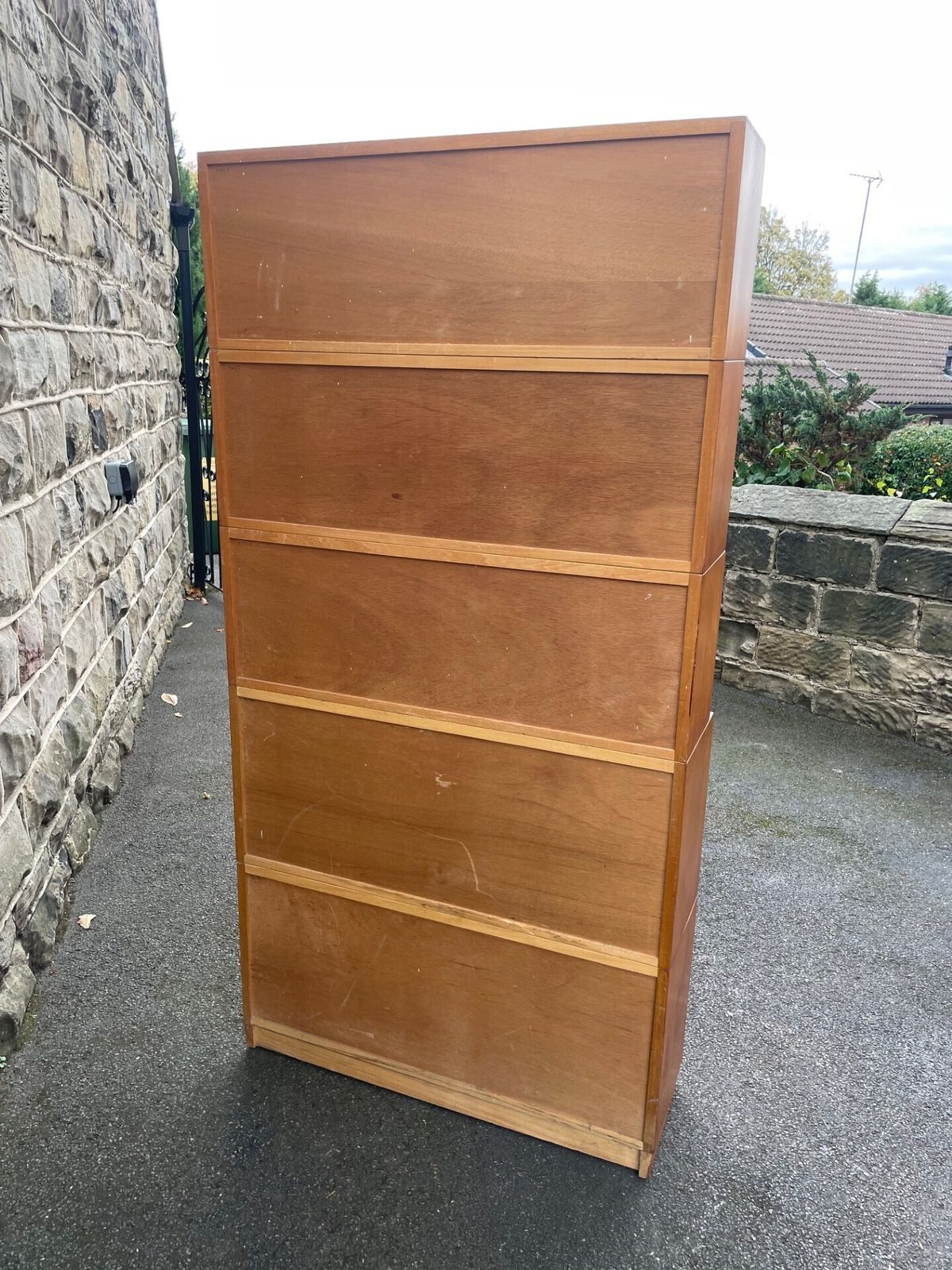 Golden Oak Stacking Library Bookcase photo Furniture
