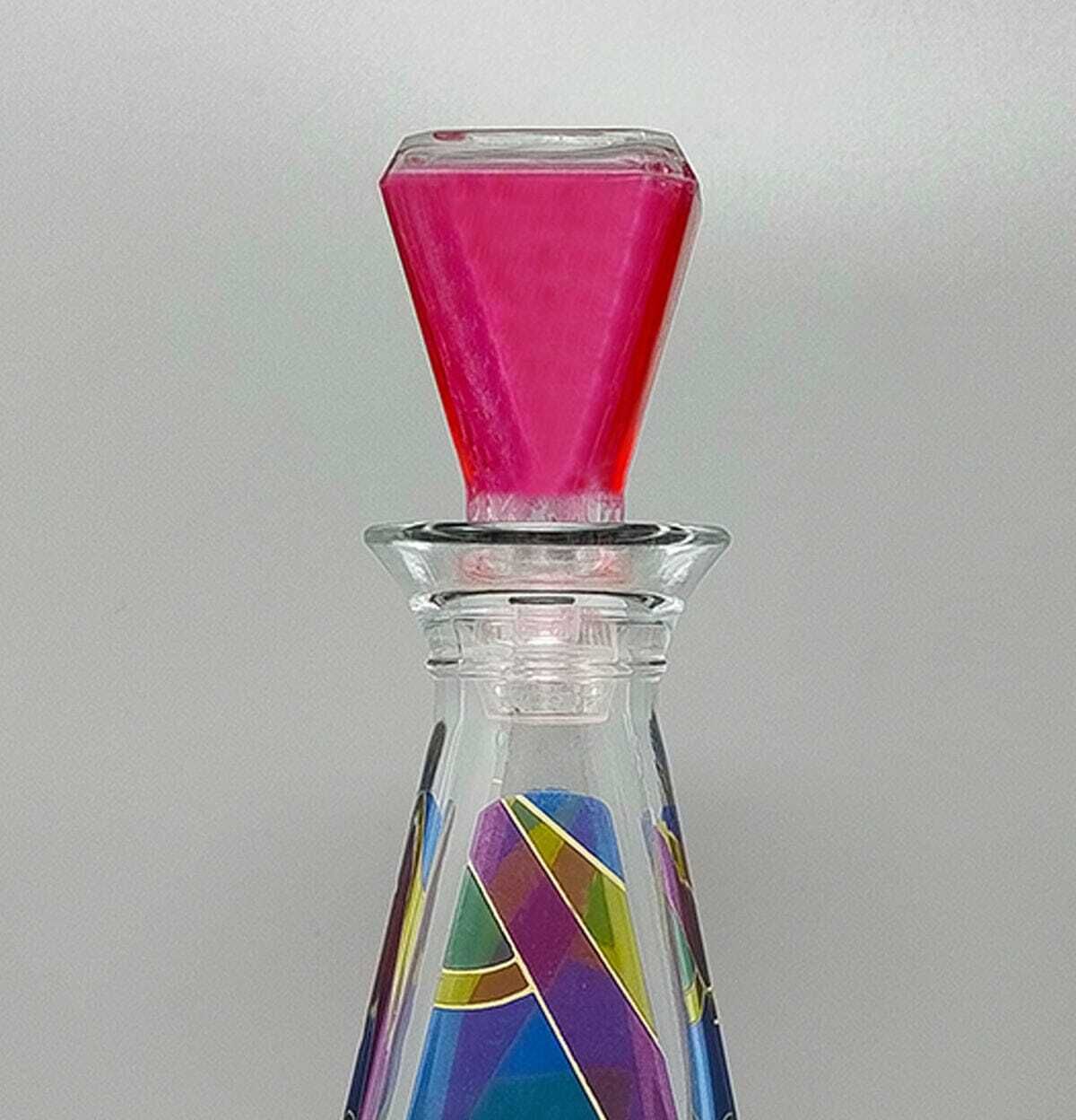 1970s Stunning Decanter Or Decorative Bottle By Luigi Bormioli. Made In Italy photo 358.0