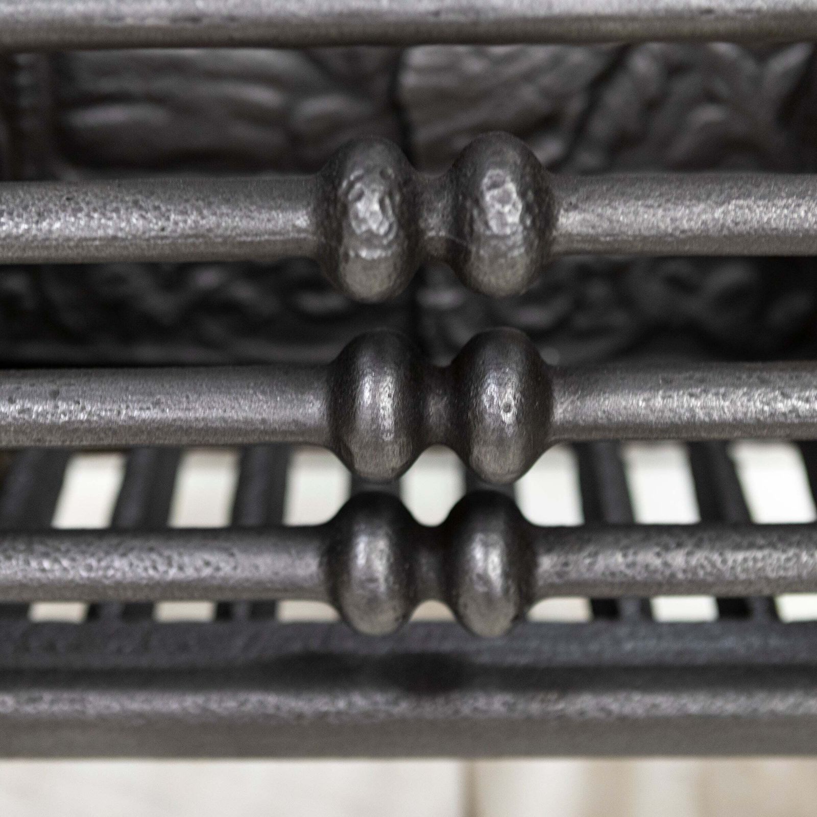 Antique Georgian Fire Basket With Brass Finials photo vinterior