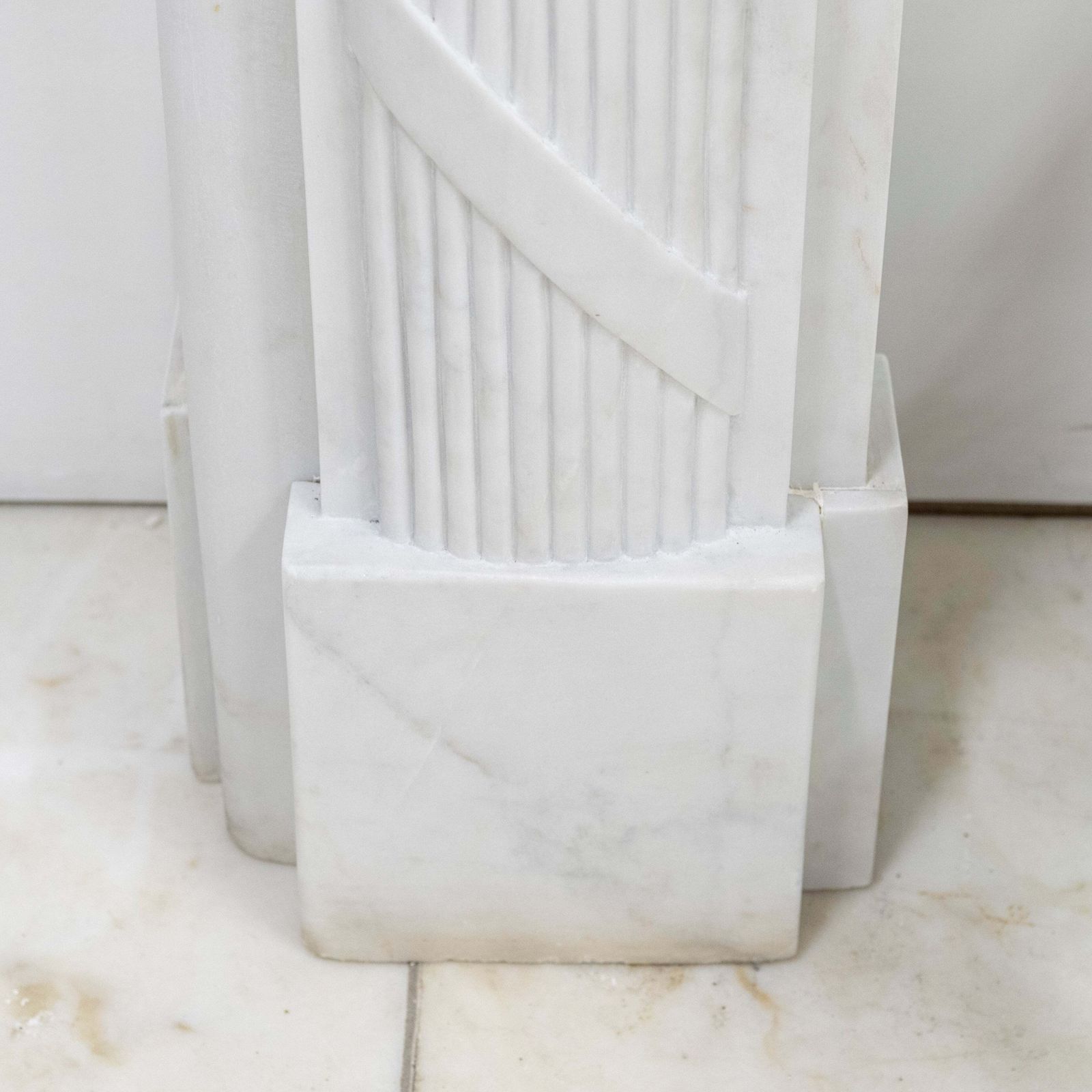 Reclaimed Regency Style White Marble Surround photo Home Fixtures