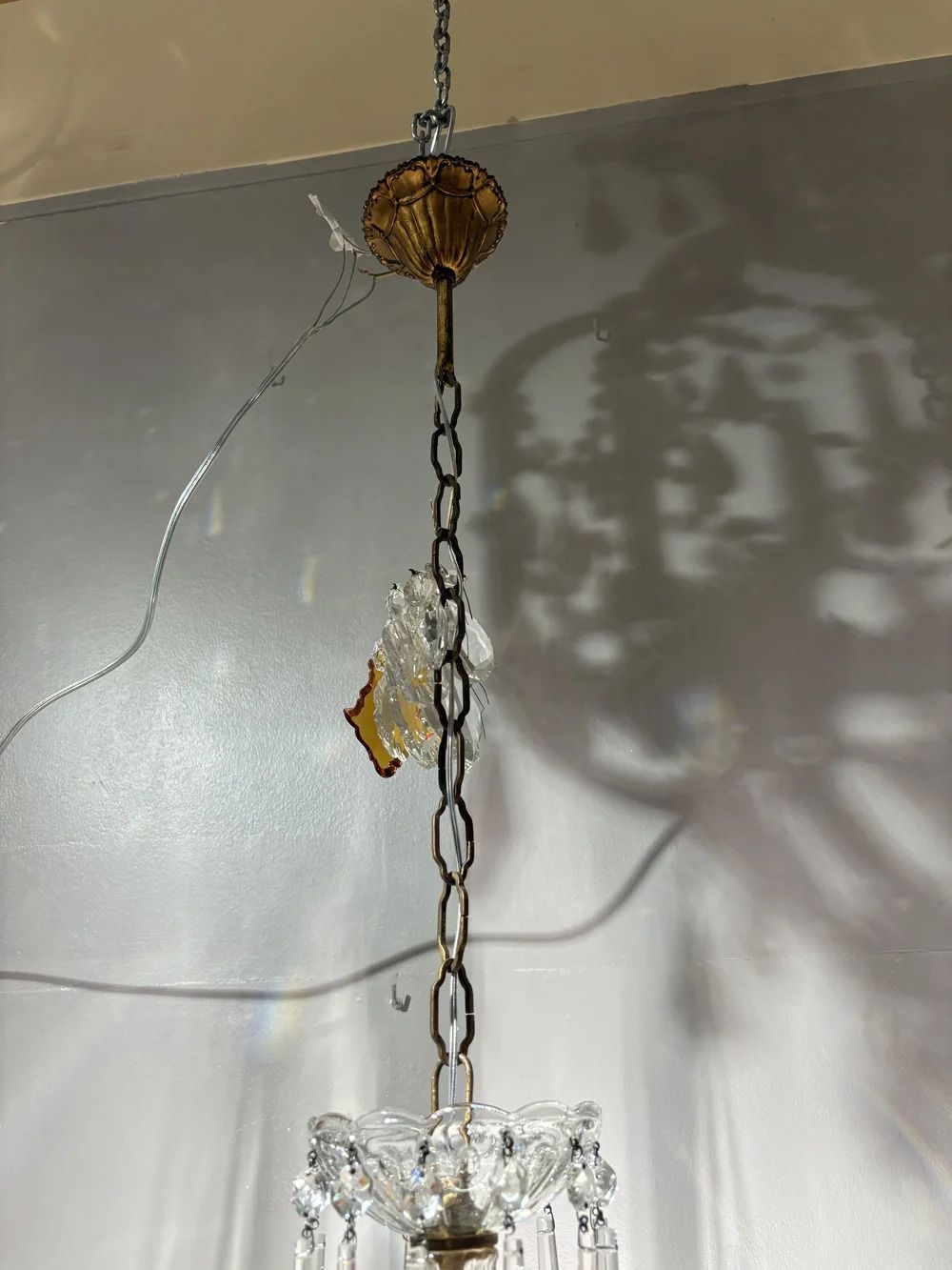 Italian Mid Century Maria Theresa Crystal Chandelier photo vinterior
