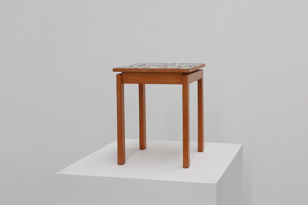 Vintage Wood Veneer Nightstands, Belgium, 1950s photo furniture