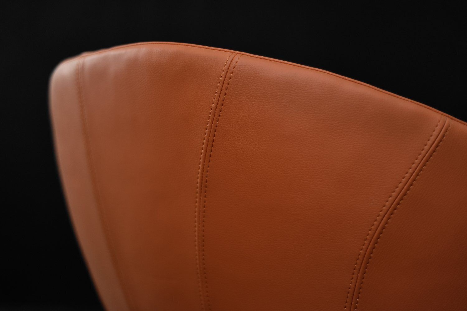 photo furniture Mid Century Scandinavian Modern Space Age Orange Swivel Armchair, 1960s