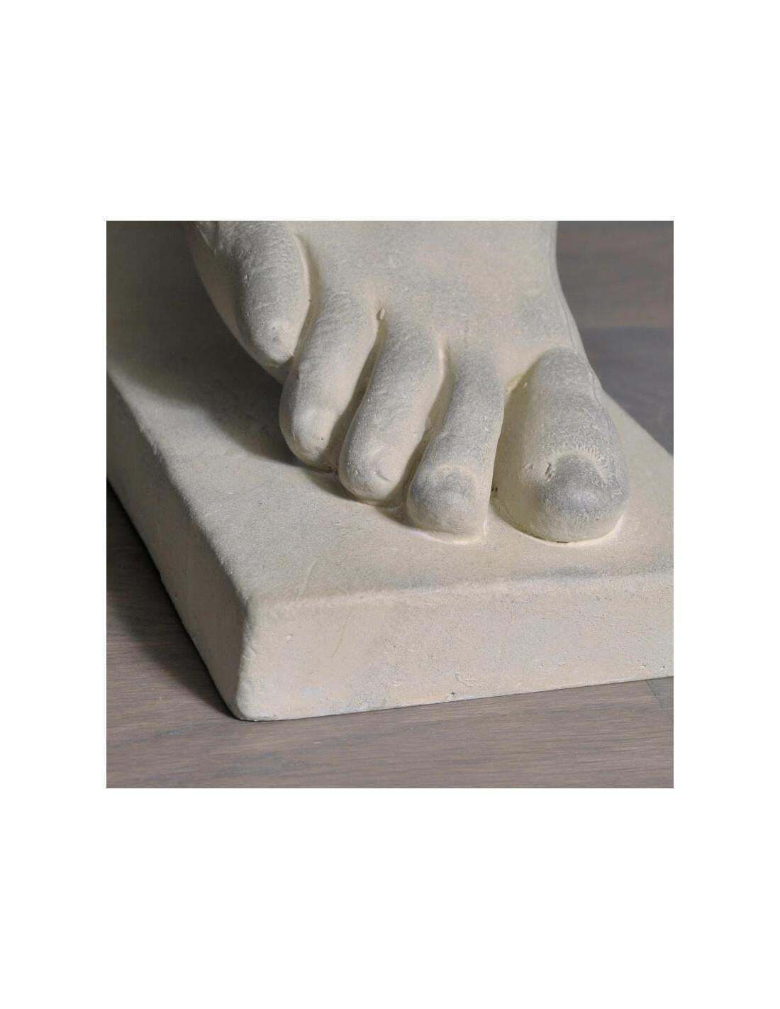 Foot Of The God Hermes In Plaster And Resin, 20th Century. photo vinterior