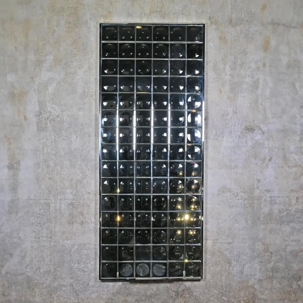 Faceted Glass Wall Mirror, Contemporary Design Inspired By The 1970s photo furniture
