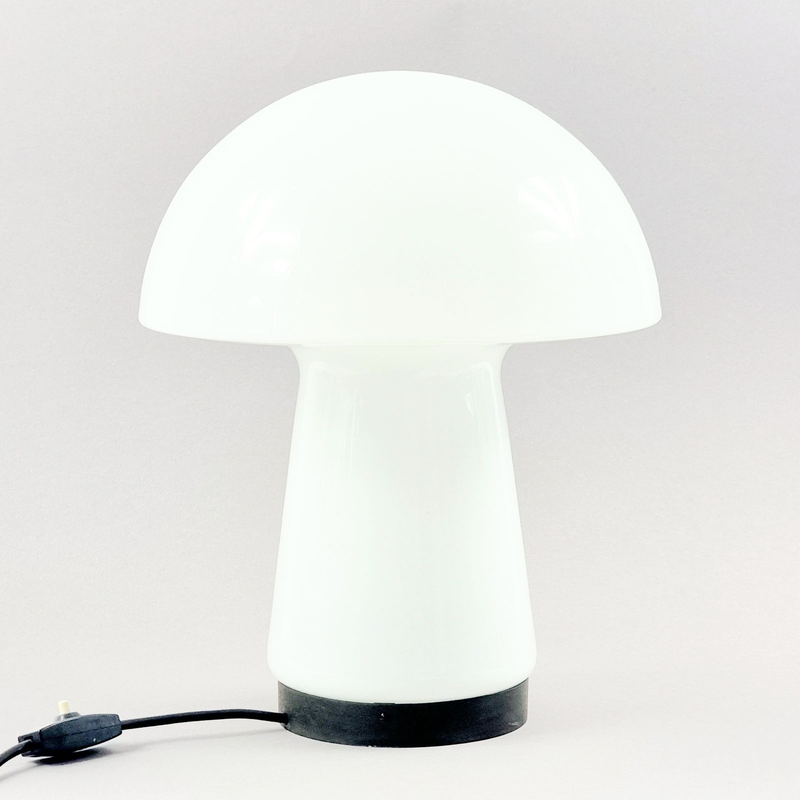Large Space Age Mushroom Shaped Opaline Glass Table Lamp From Limburg, Germany, 1960s/1970s photo furniture
