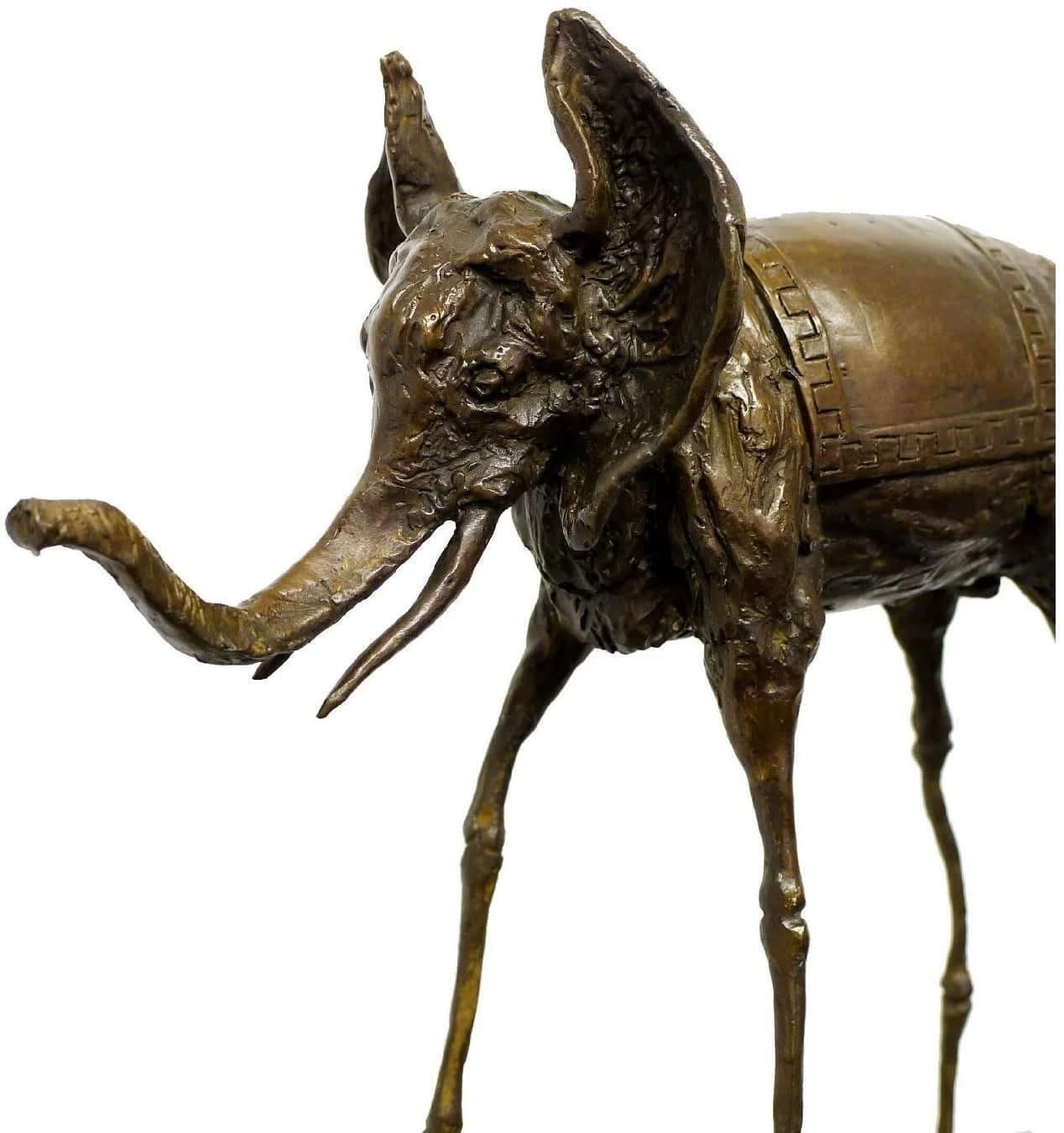 Surreal Bronze Sculpture   Space Elephant   Salvador Dali photo 1996.0
