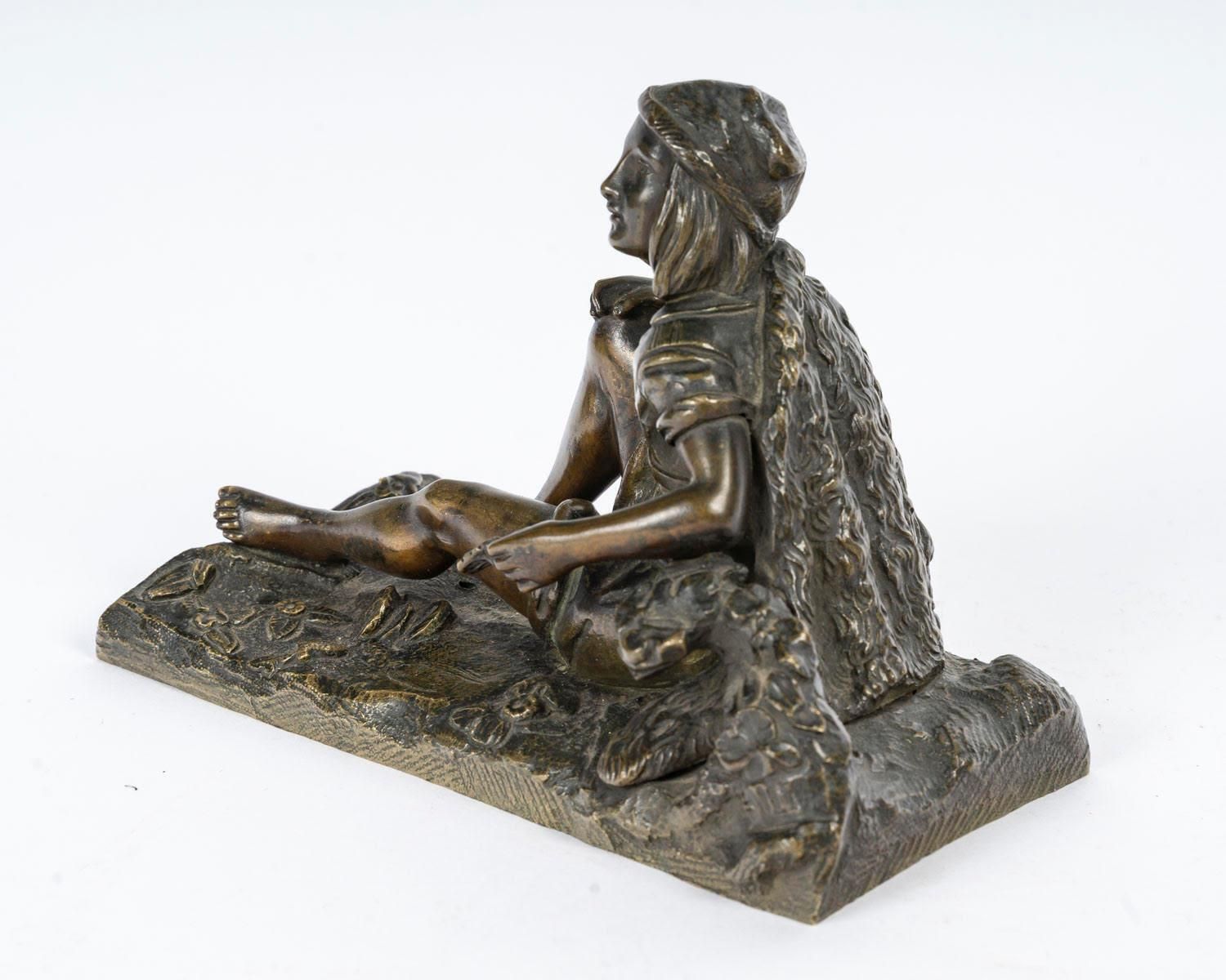 Sculpture In Patinated Bronze, 20th Century, Napoleon III Style. photo 2882.0